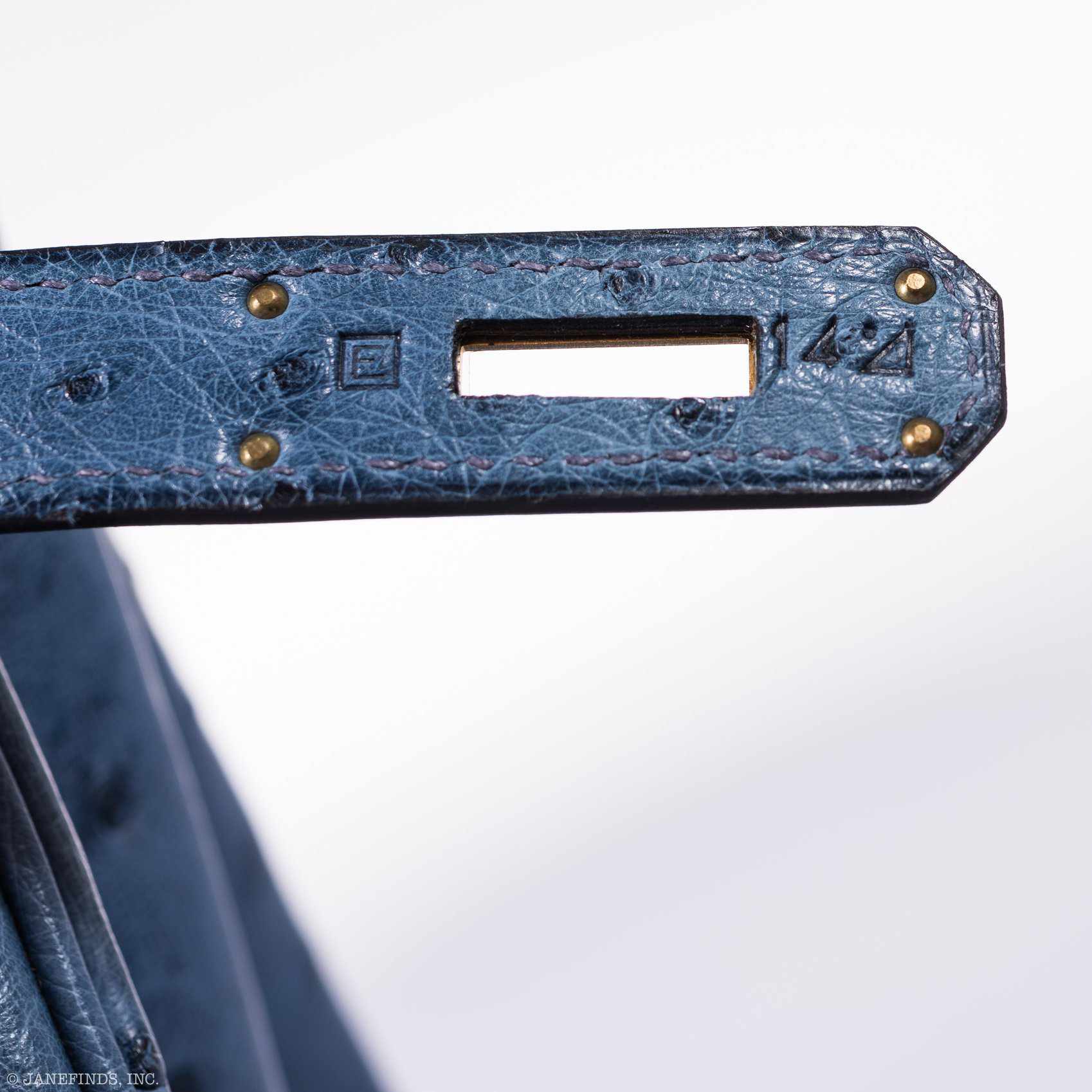 Hermès Birkin 35 Blue Roi Ostrich Gold Hardware