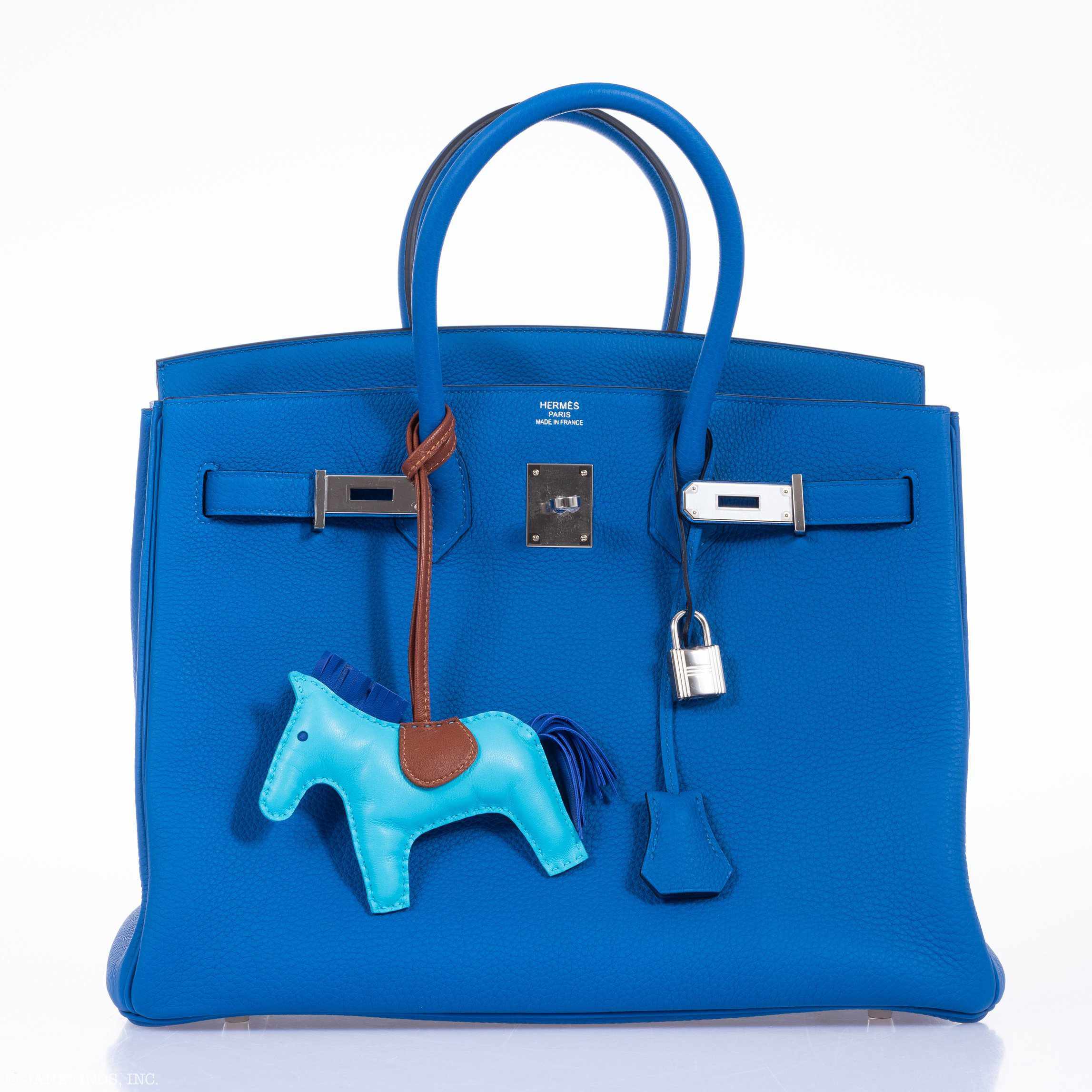 Hermès Birkin 35 Blue Zellige Togo Palladium Hardware
