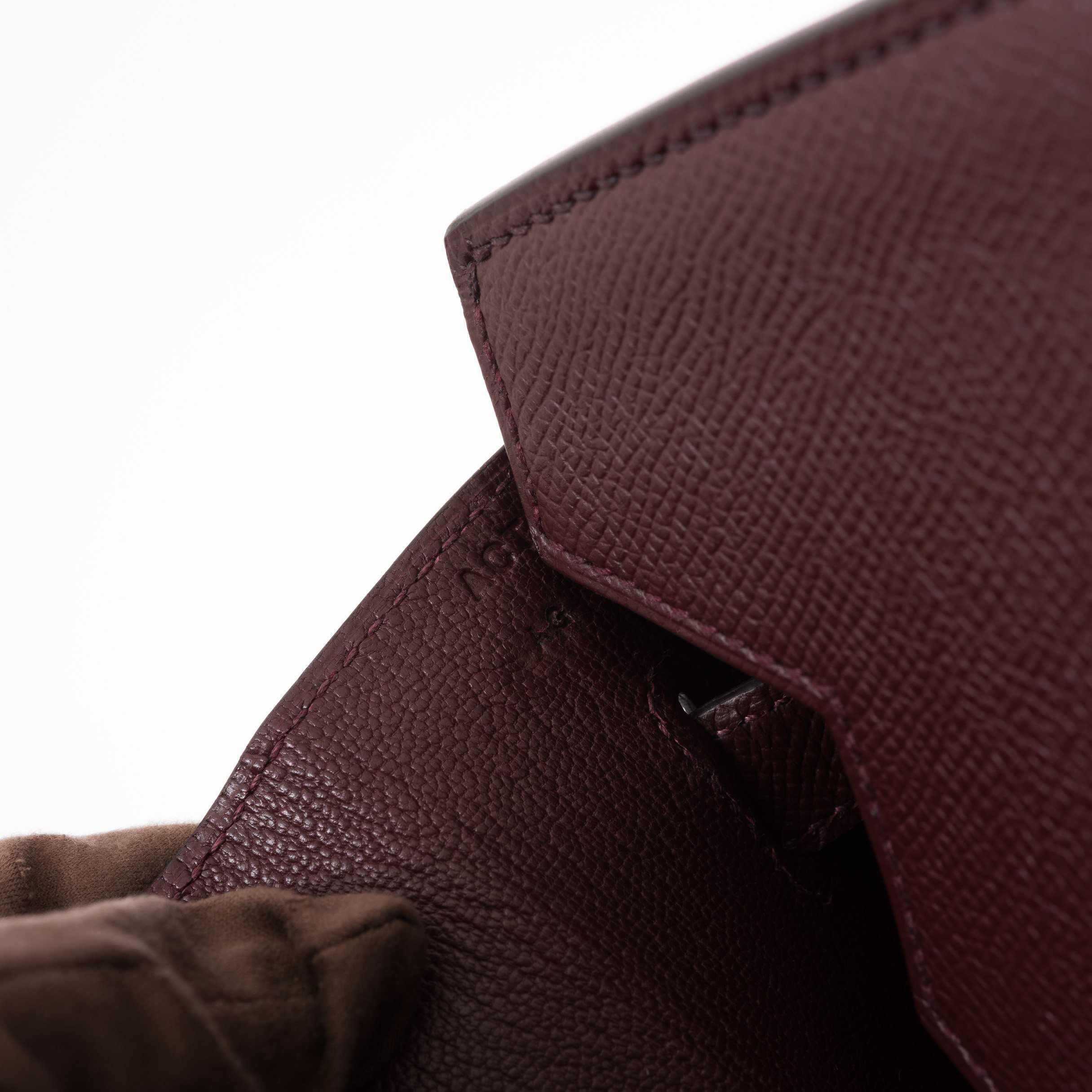 Hermès Birkin 35 Bordeaux Epsom Palladium Hardware