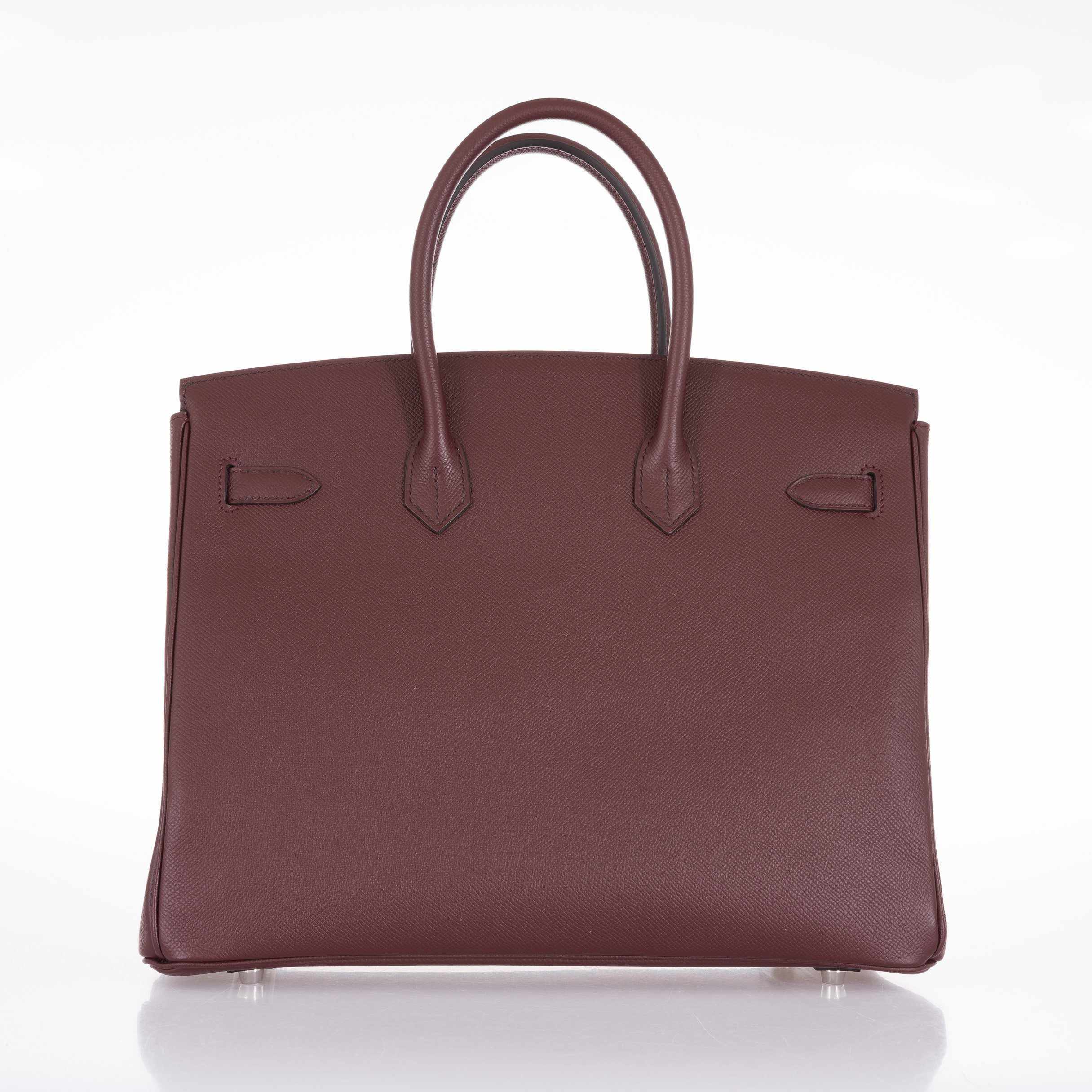 Hermès Birkin 35 Bordeaux Epsom Palladium Hardware