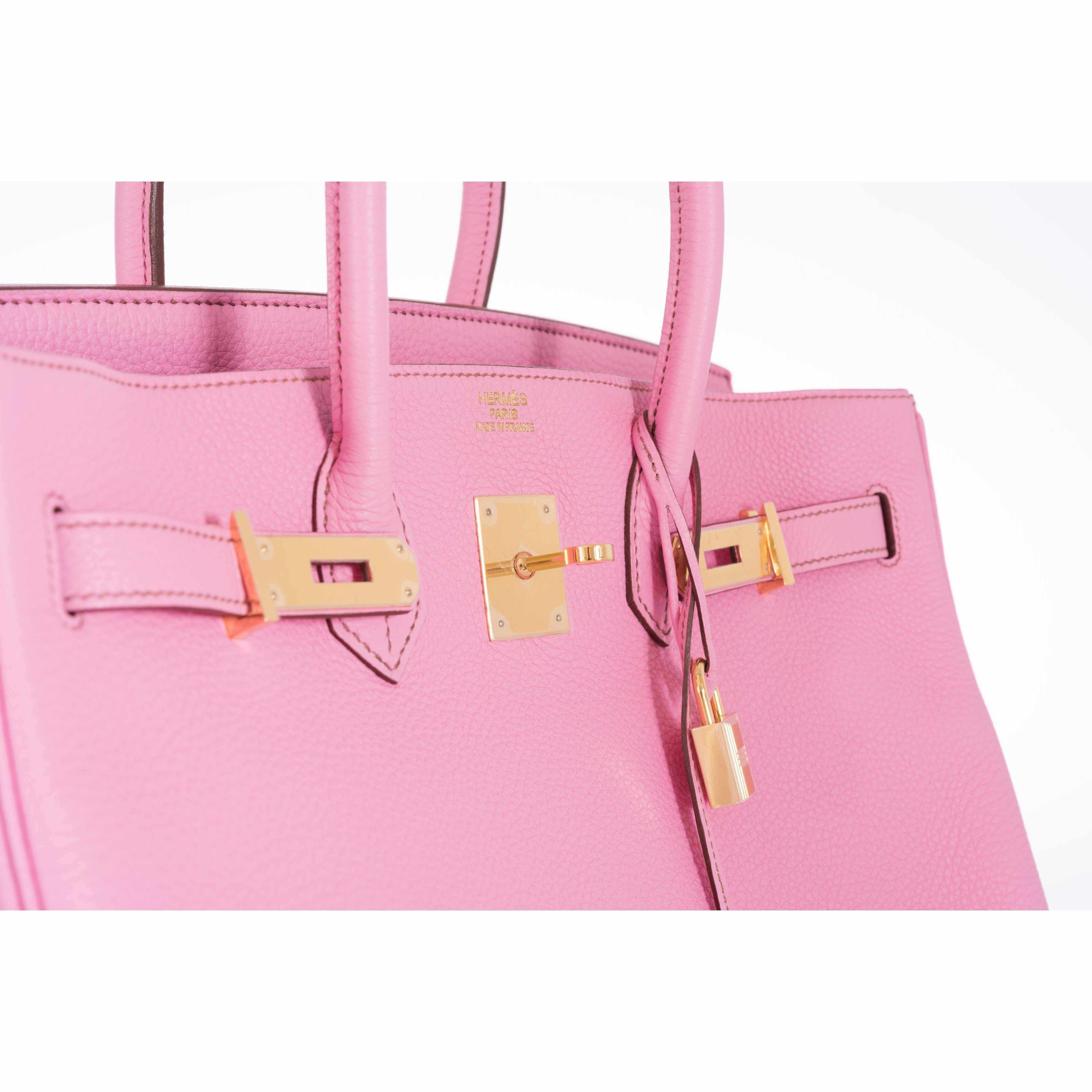 Hermès Birkin 35 Bubblegum 5P Pink Gold Hardware • Investment Bag
