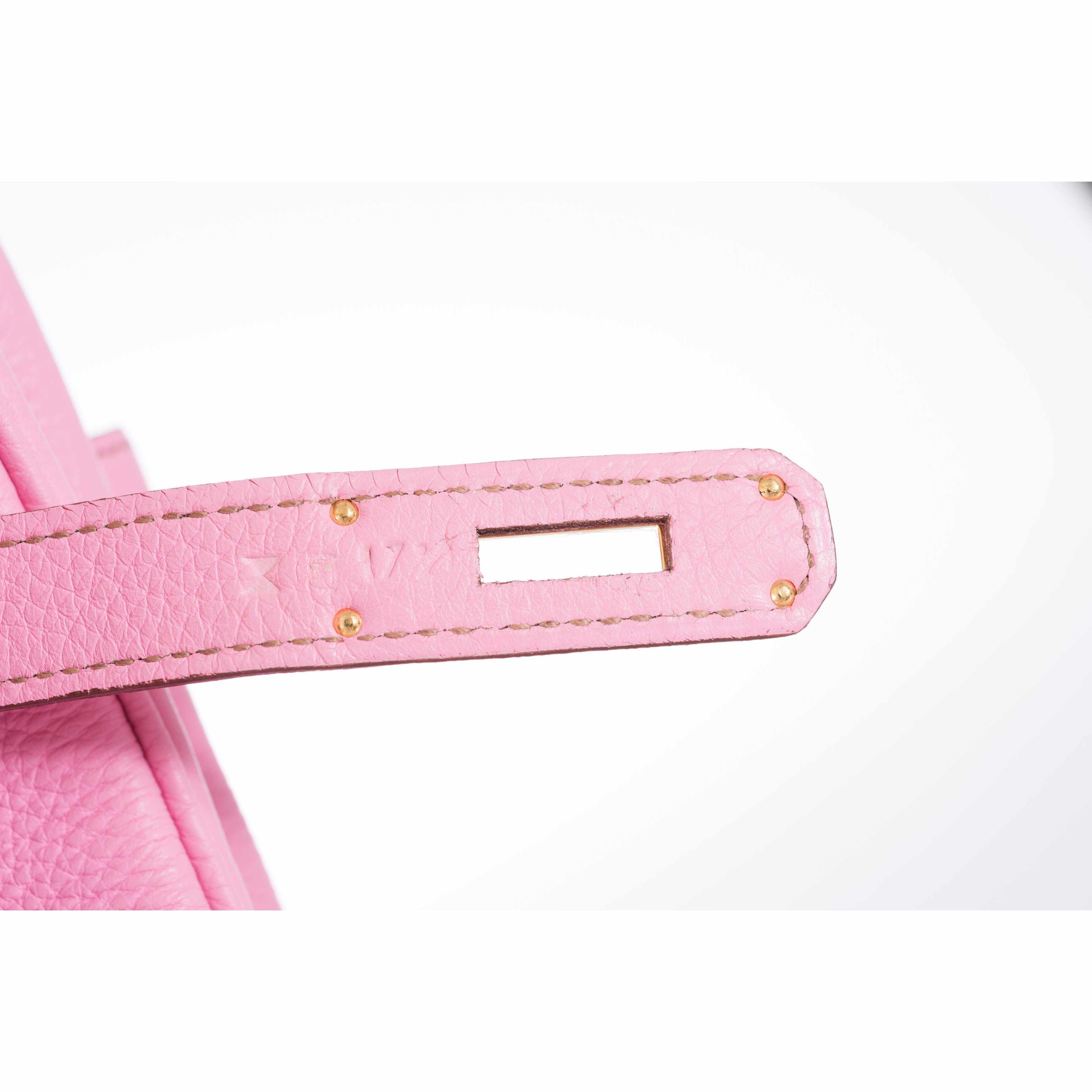Hermès Birkin 35 Bubblegum 5P Pink Gold Hardware • Investment Bag