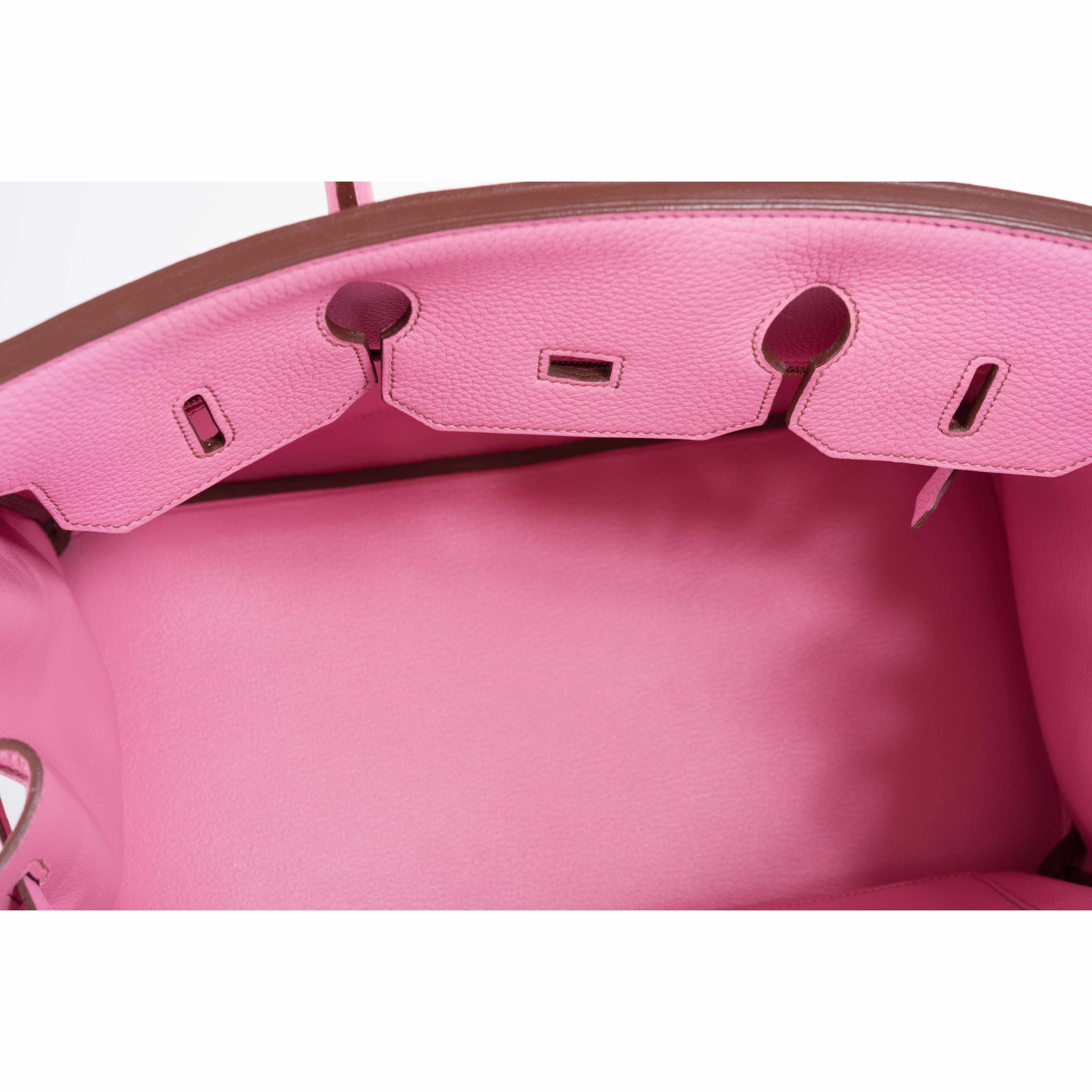 Hermès Birkin 35 Bubblegum 5P Pink Gold Hardware • Investment Bag