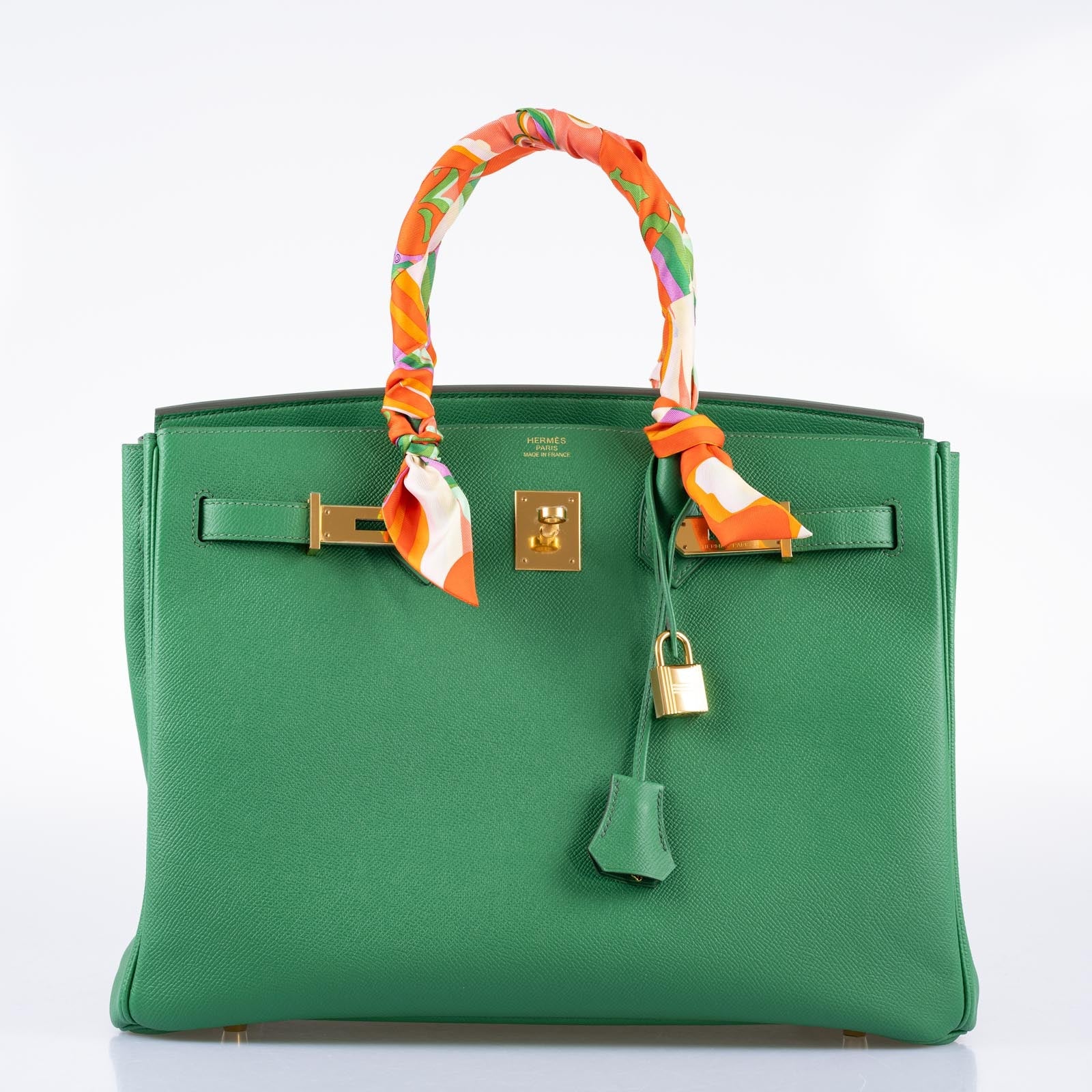 Hermès Birkin 35 Cactus Epsom Gold Hardware