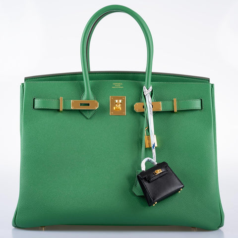 Hermès Birkin 35 Cactus Epsom Gold Hardware