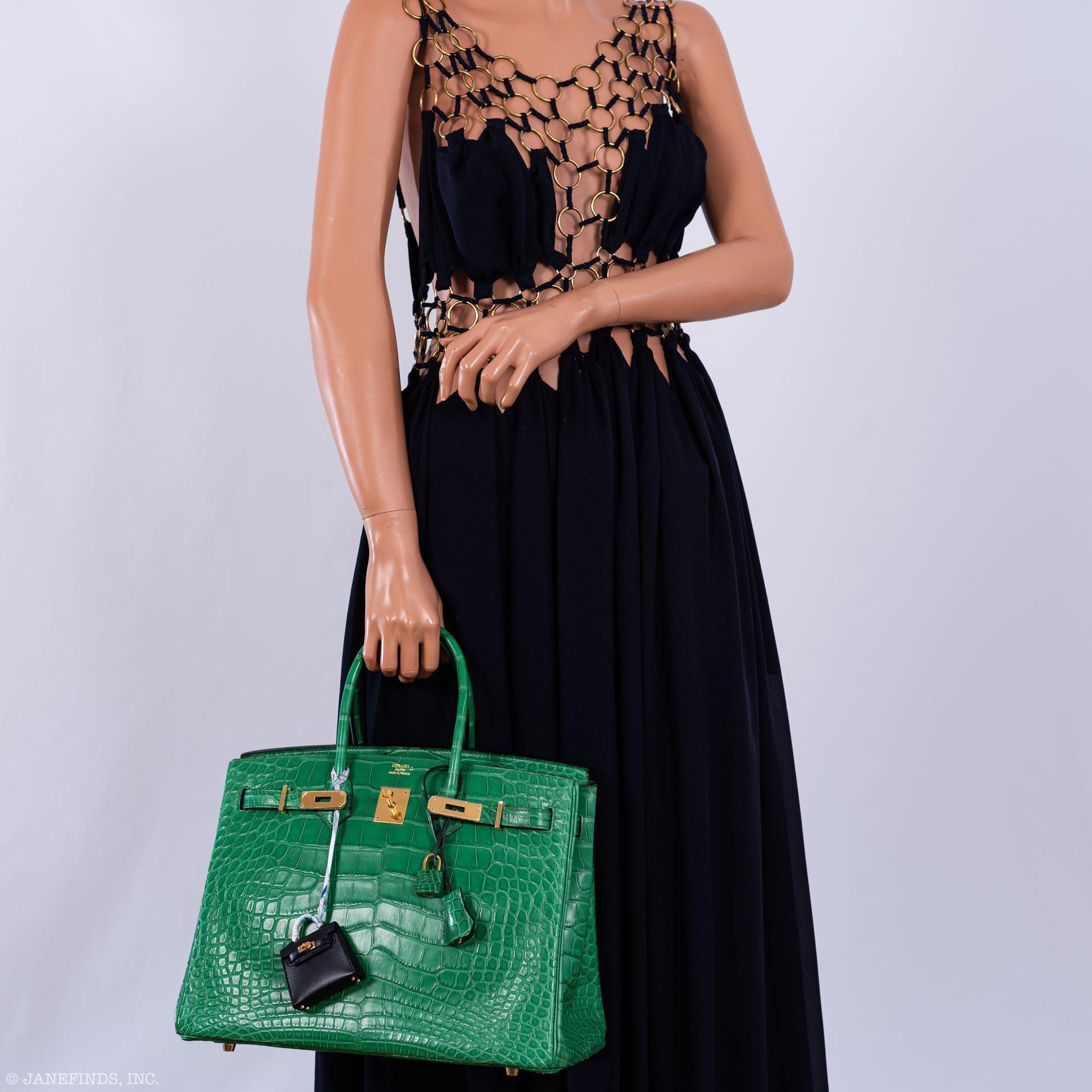 Hermès Birkin 35 Cactus Matte Alligator Gold Hardware