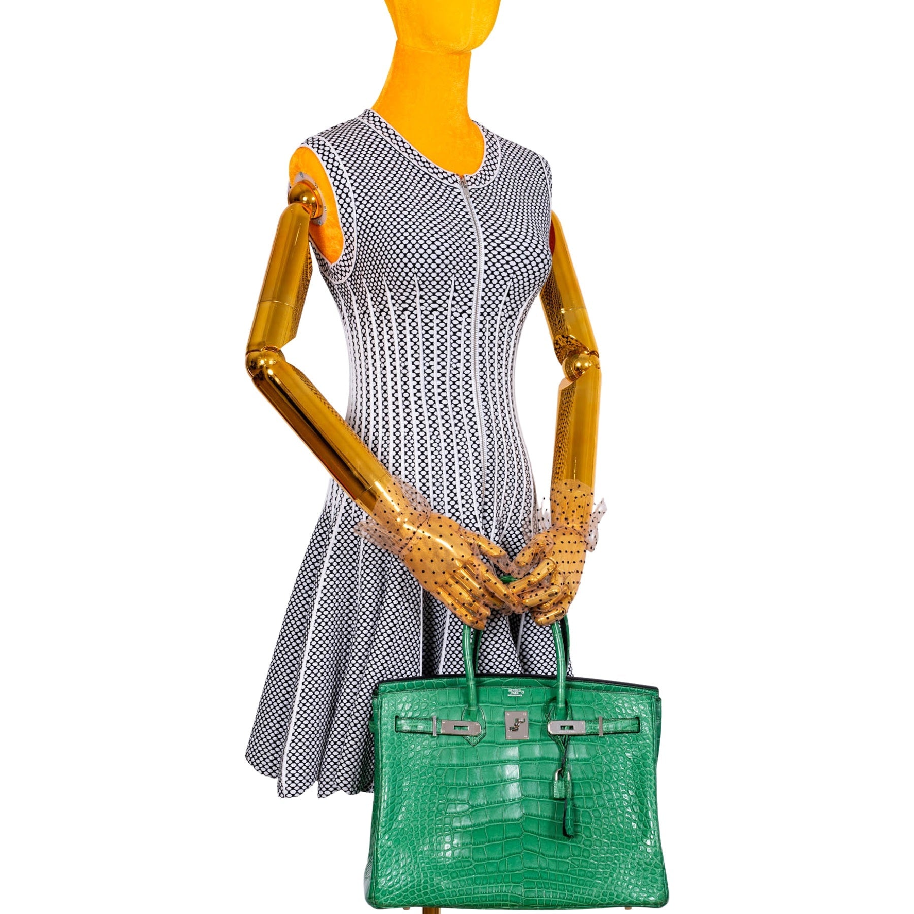 Hermès Birkin 35 Cactus Matte Alligator Palladium Hardware