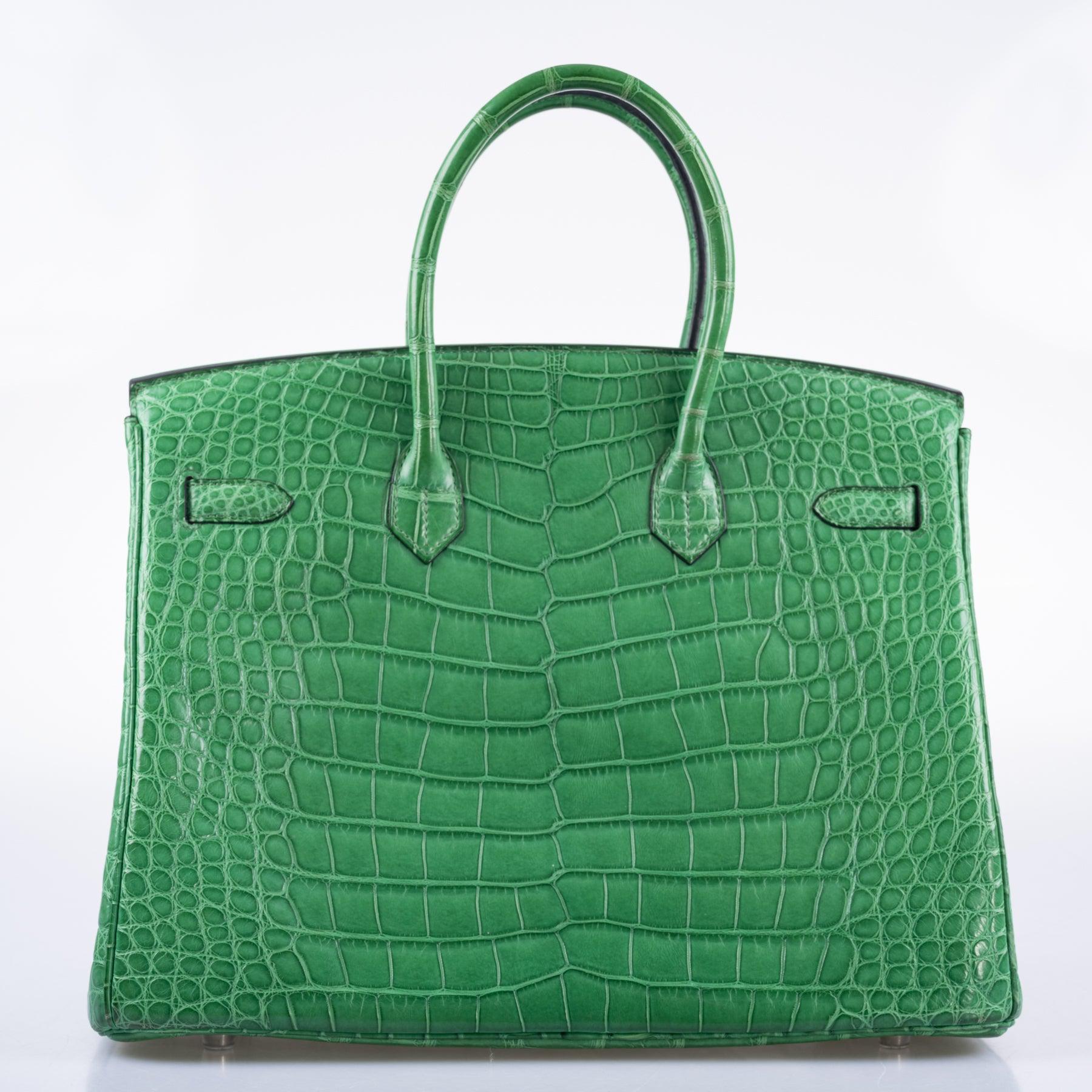 Hermès Birkin 35 Cactus Matte Alligator Palladium Hardware