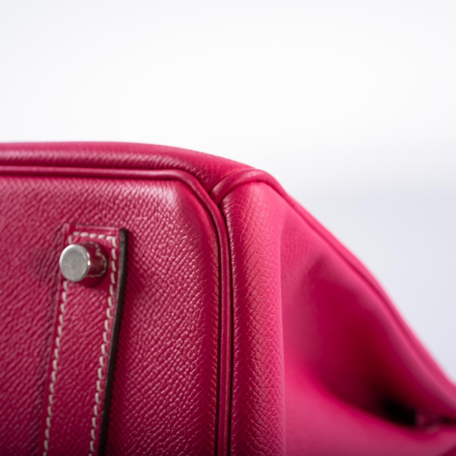 Hermès Birkin 35 Candy Collection Rose Tyrien and Rubis Epsom Palladium Hardware