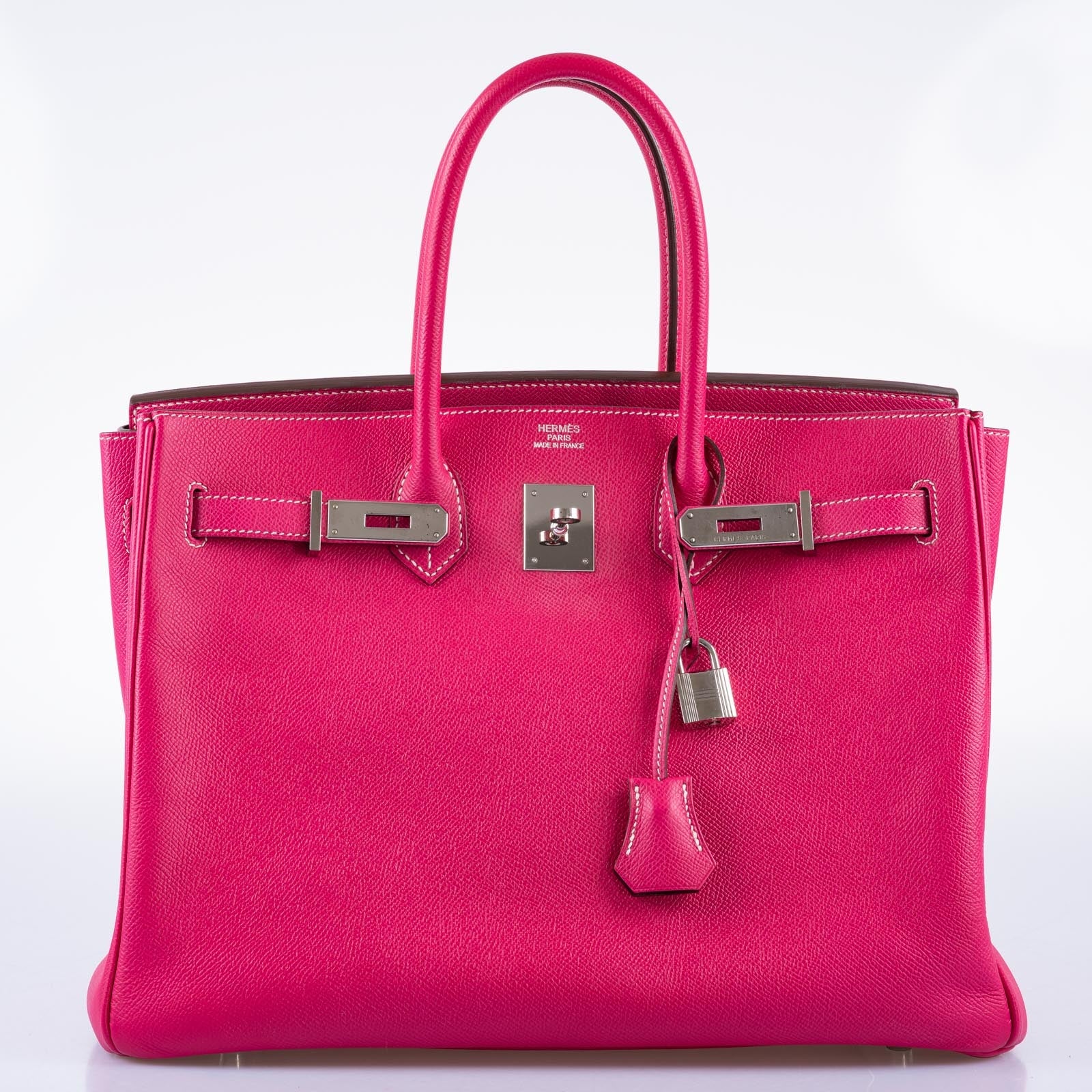 Hermès Birkin 35 Candy Collection Rose Tyrien and Rubis Epsom Palladium Hardware