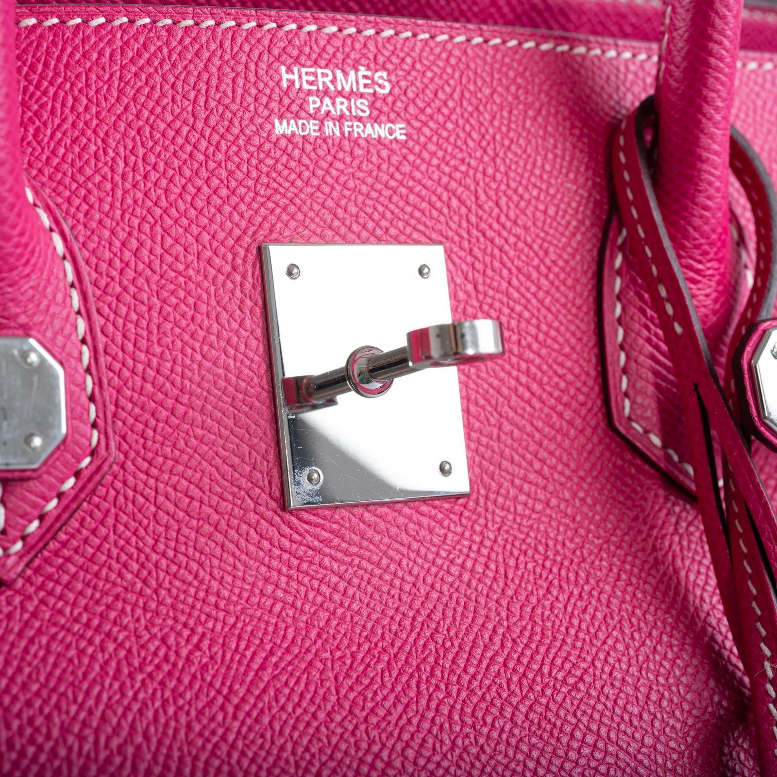 Hermès Birkin 35 Candy Collection Rose Tyrien and Rubis Epsom Palladium Hardware