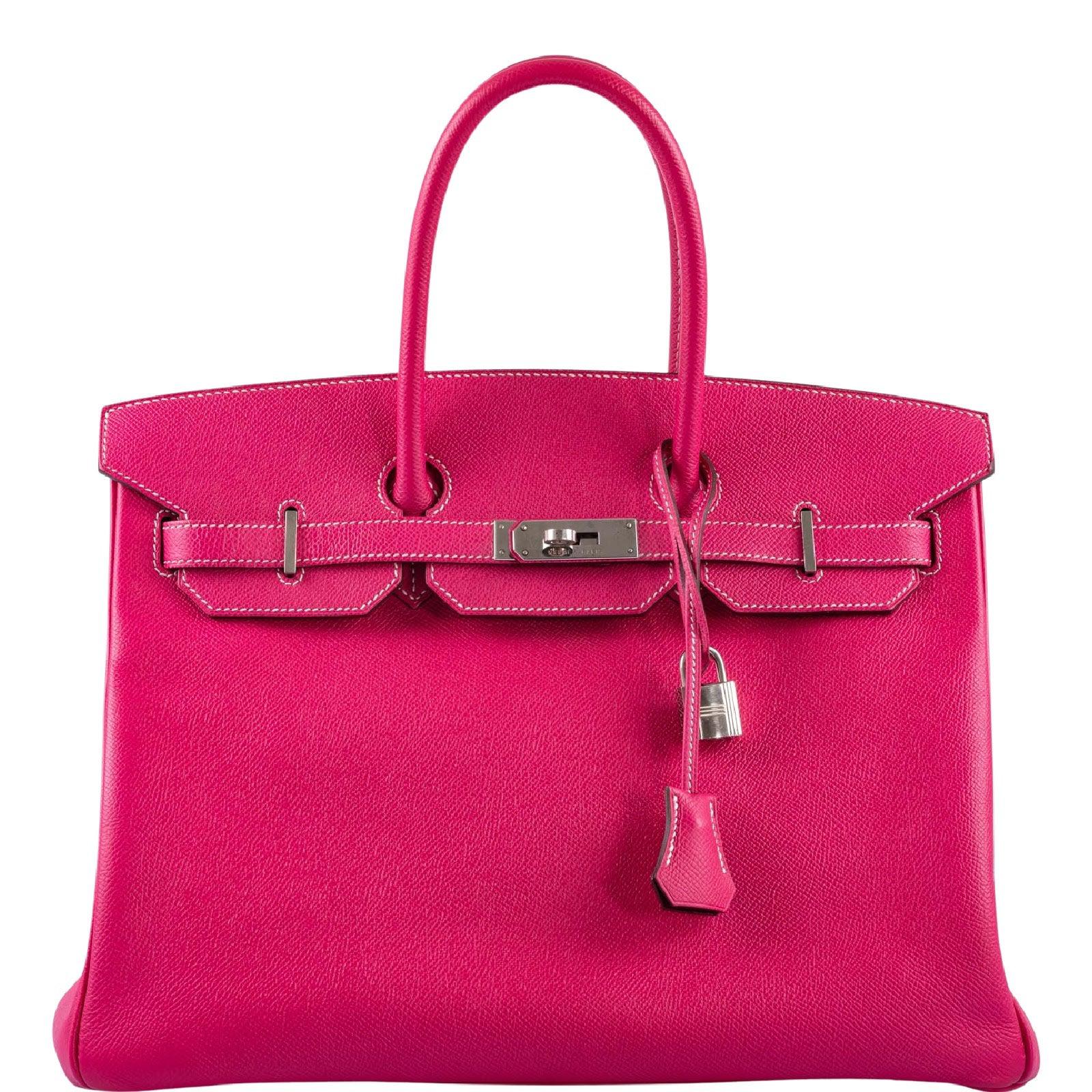 Hermès Birkin 35 Candy Collection Rose Tyrien and Rubis Epsom Palladium Hardware