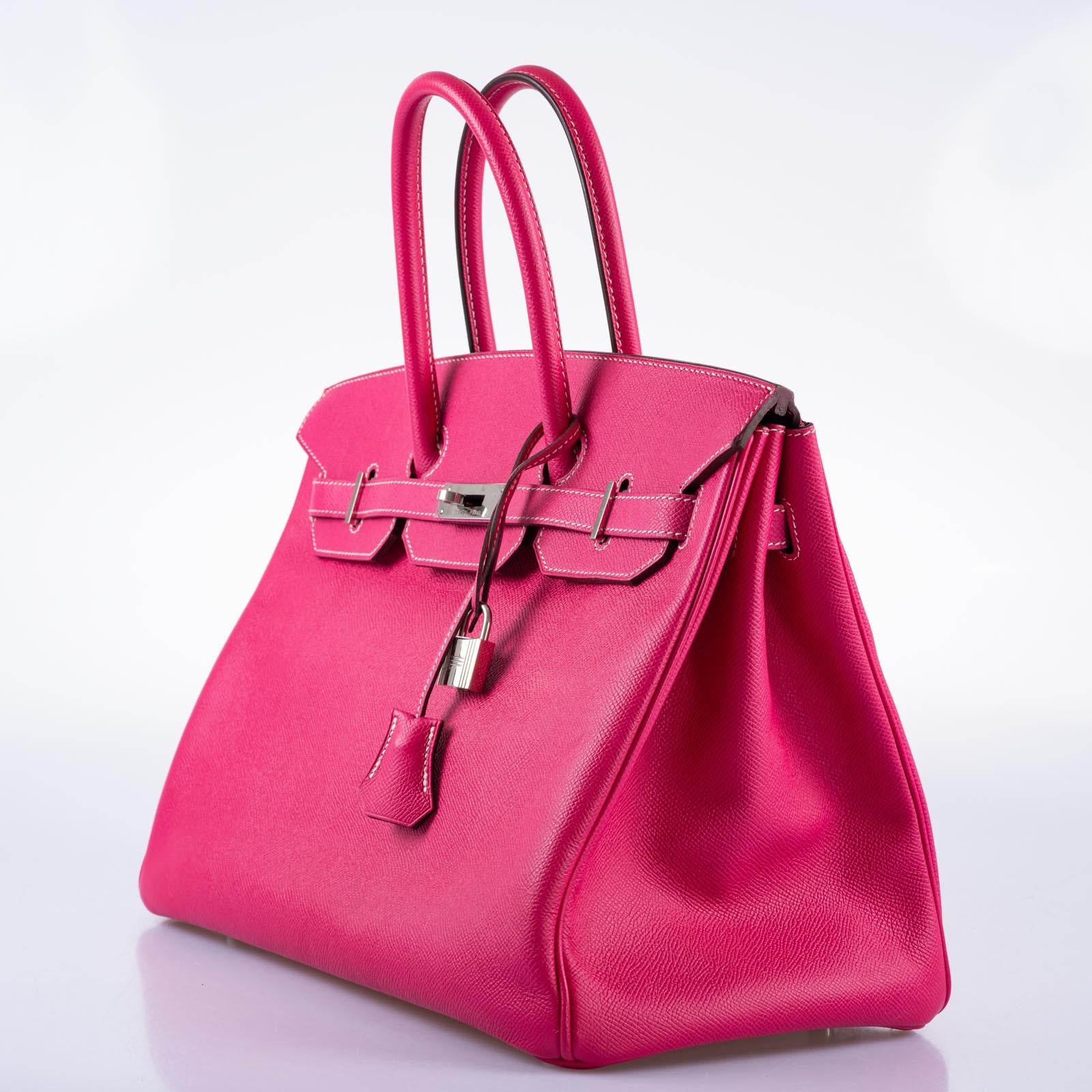 Hermès Birkin 35 Candy Collection Rose Tyrien and Rubis Epsom Palladium Hardware