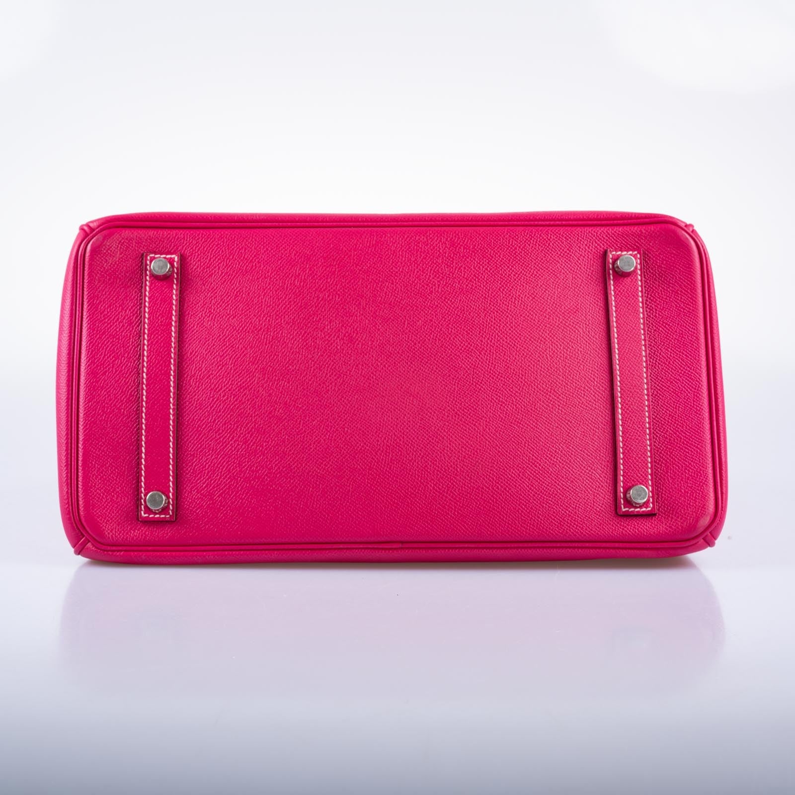 Hermès Birkin 35 Candy Collection Rose Tyrien and Rubis Epsom Palladium Hardware