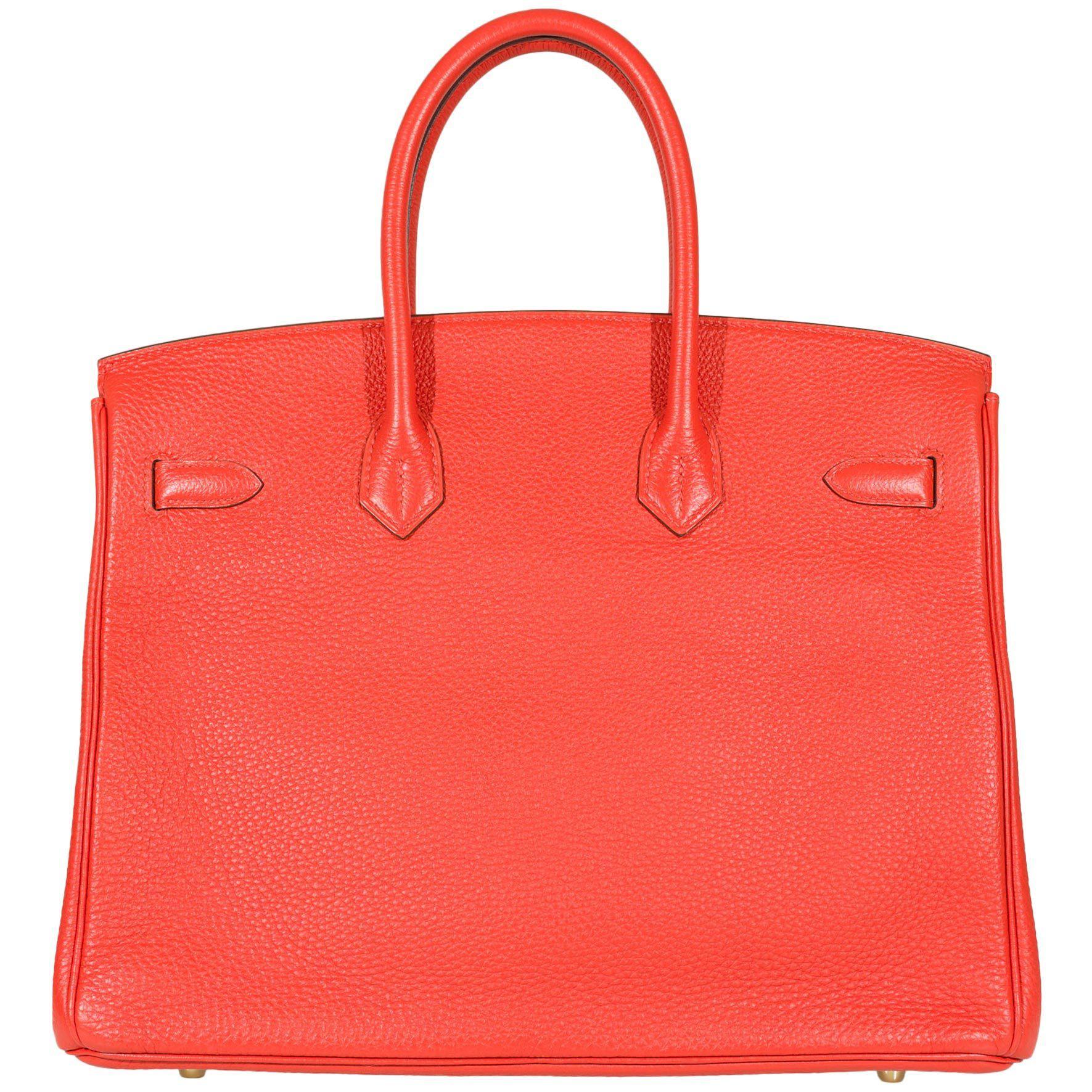 Hermès Birkin 35 Capucine Togo leather Gold Hardware - 2011, O Square