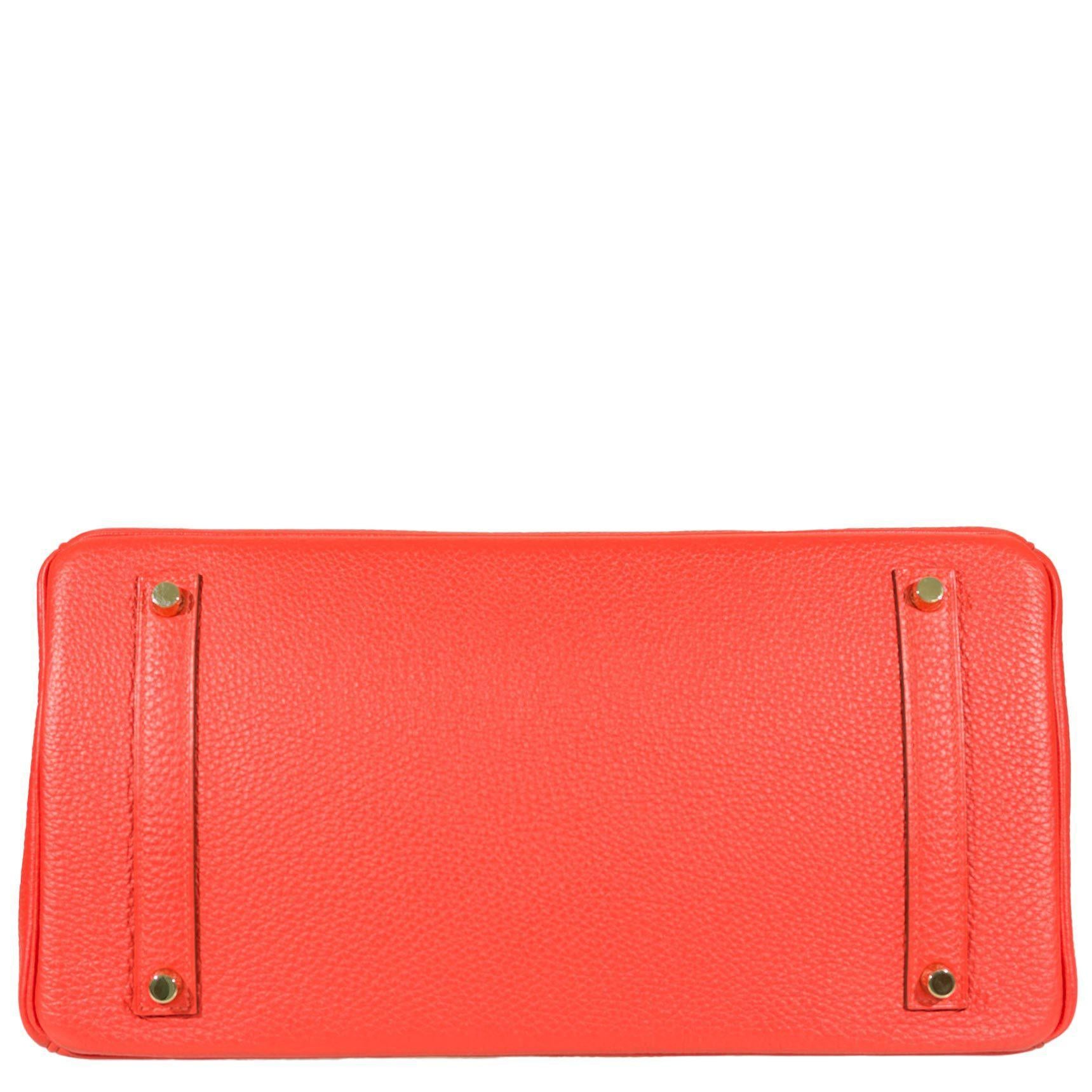Hermès Birkin 35 Capucine Togo leather Gold Hardware