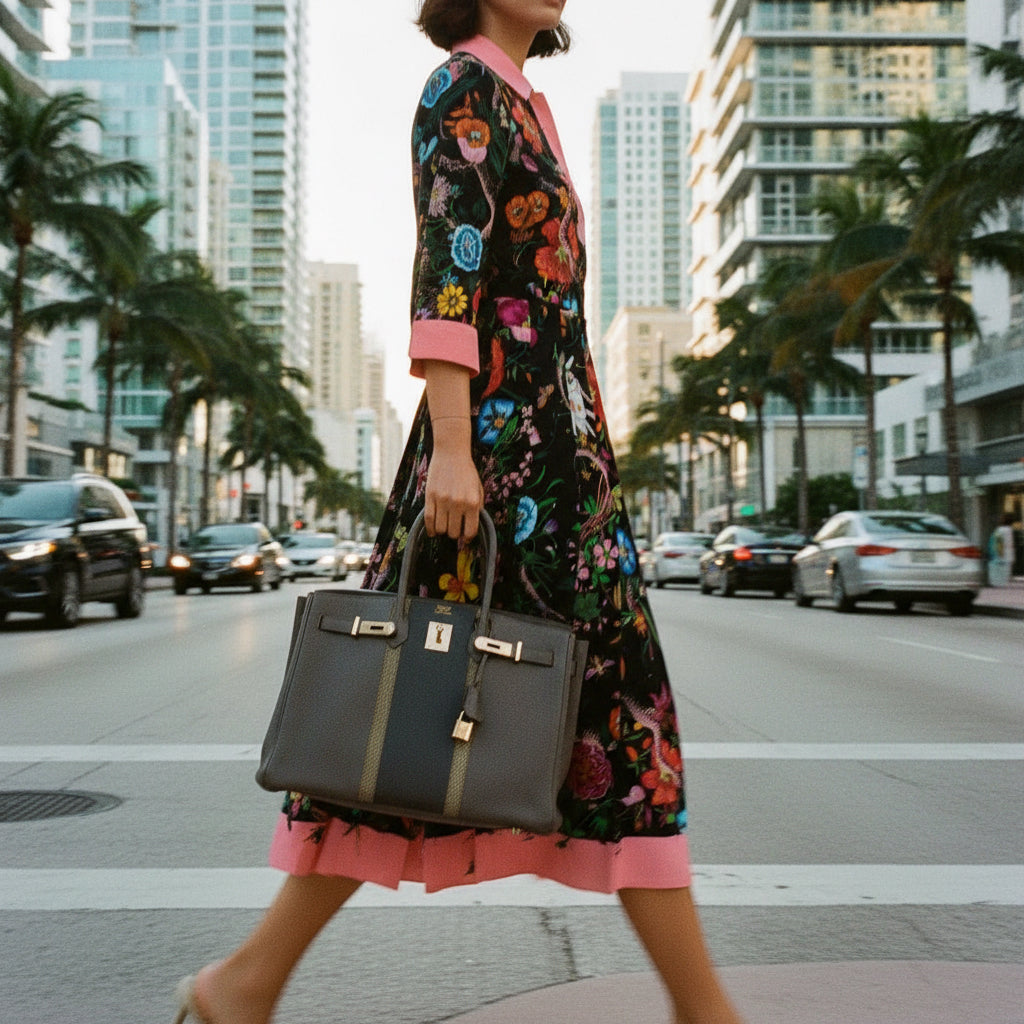 Hermès Birkin 35 Club Etain & Graphite Clemence Gris Fonce Lizard Permabrass Hardware