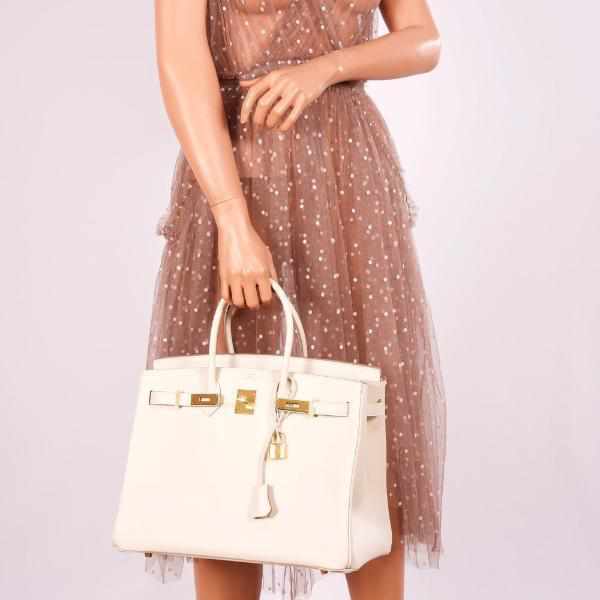 Hermès Birkin 35 Craie Epsom Gold Hardware