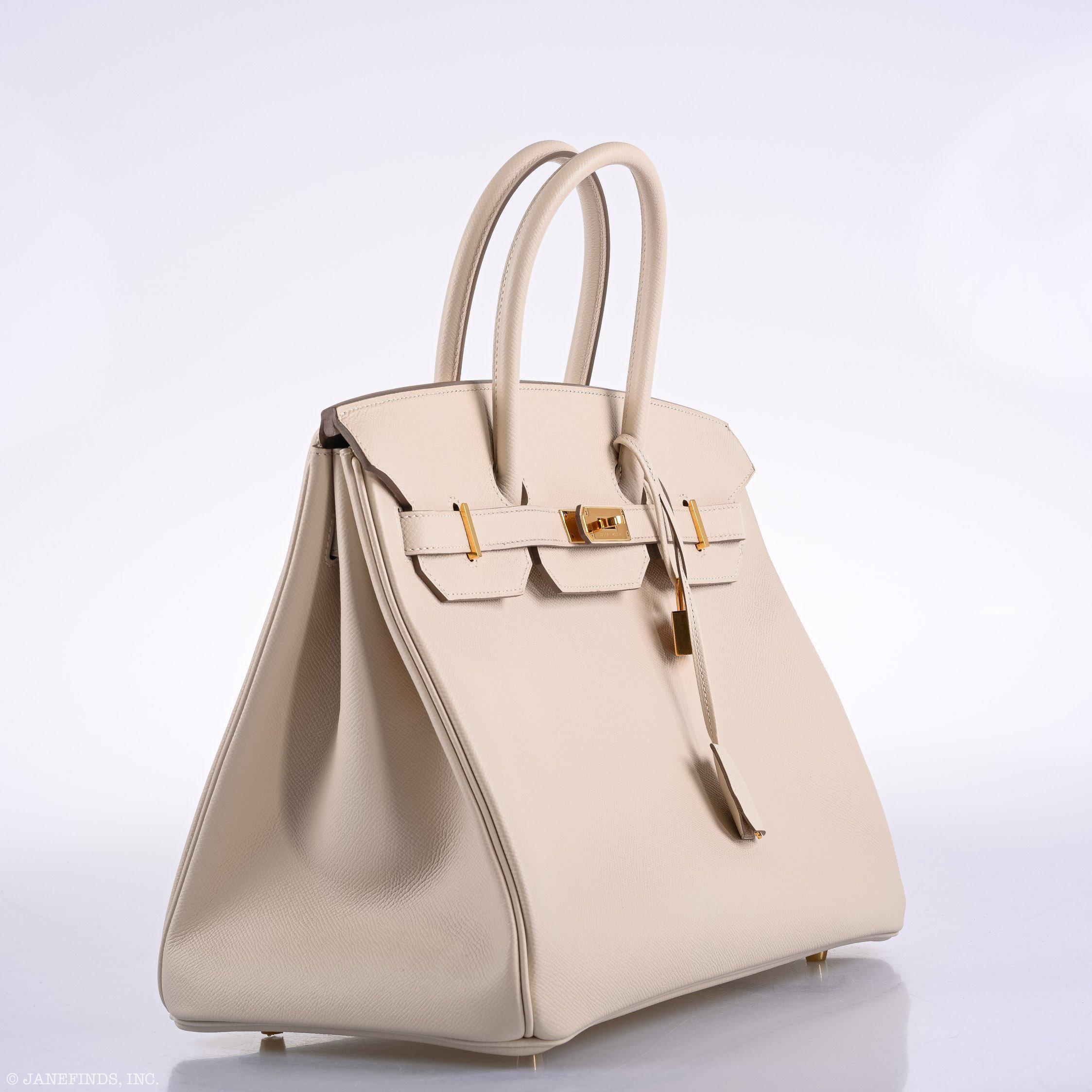 Hermès Birkin 35 Craie Epsom Gold Hardware - 2015, T