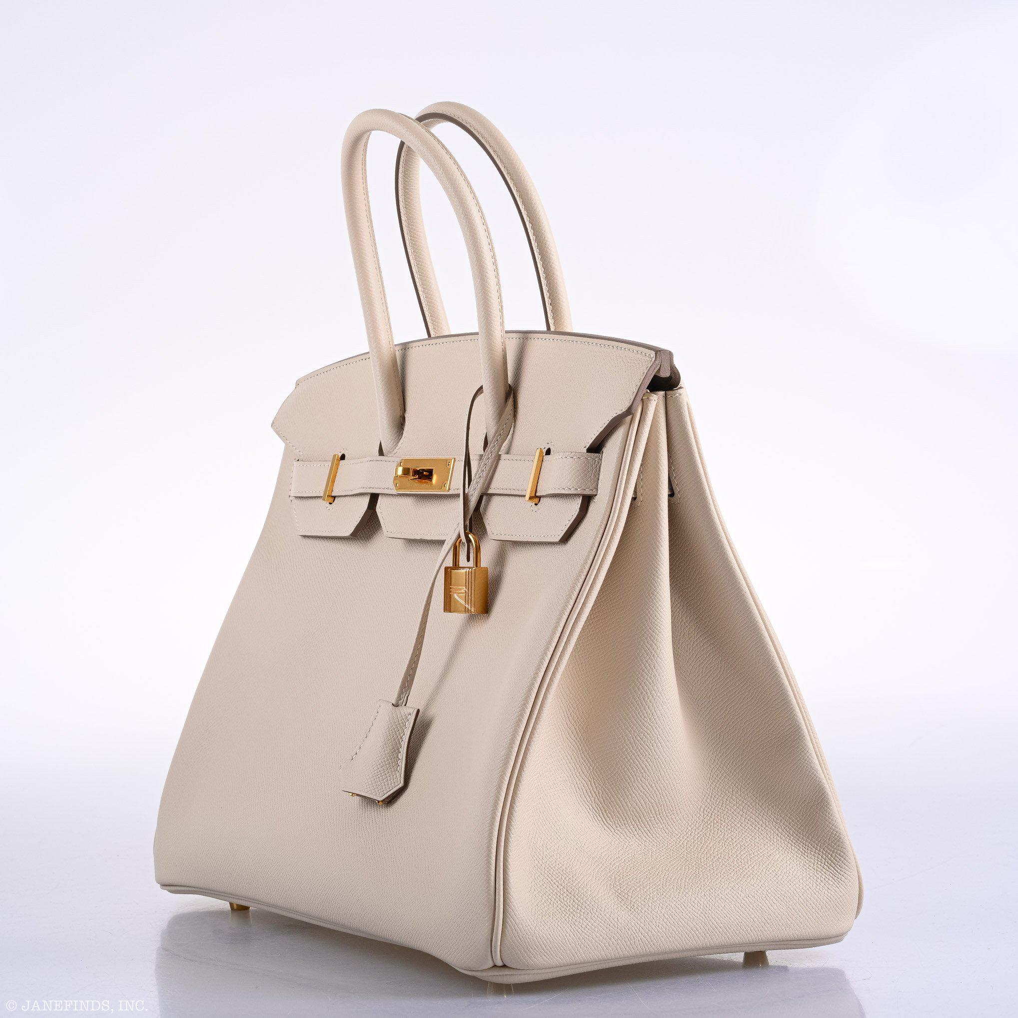 Hermès Birkin 35 Craie Epsom Gold Hardware - 2015, T