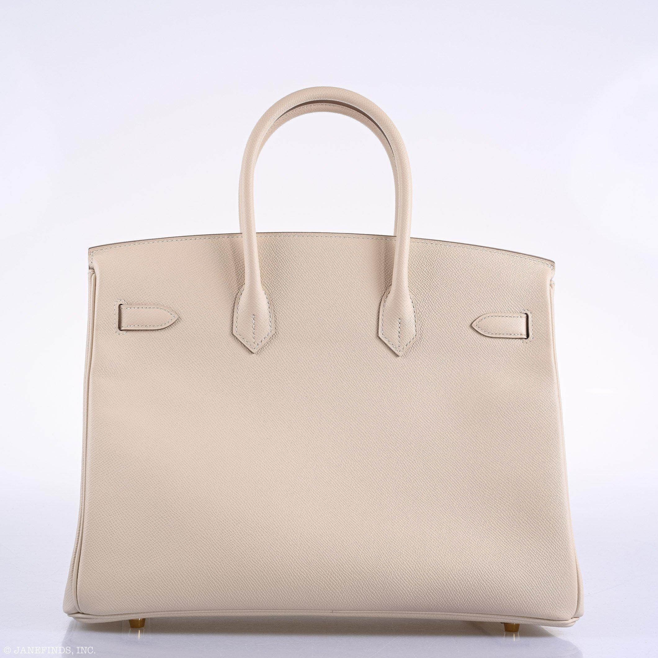 Hermès Birkin 35 Craie Epsom Gold Hardware - 2015, T