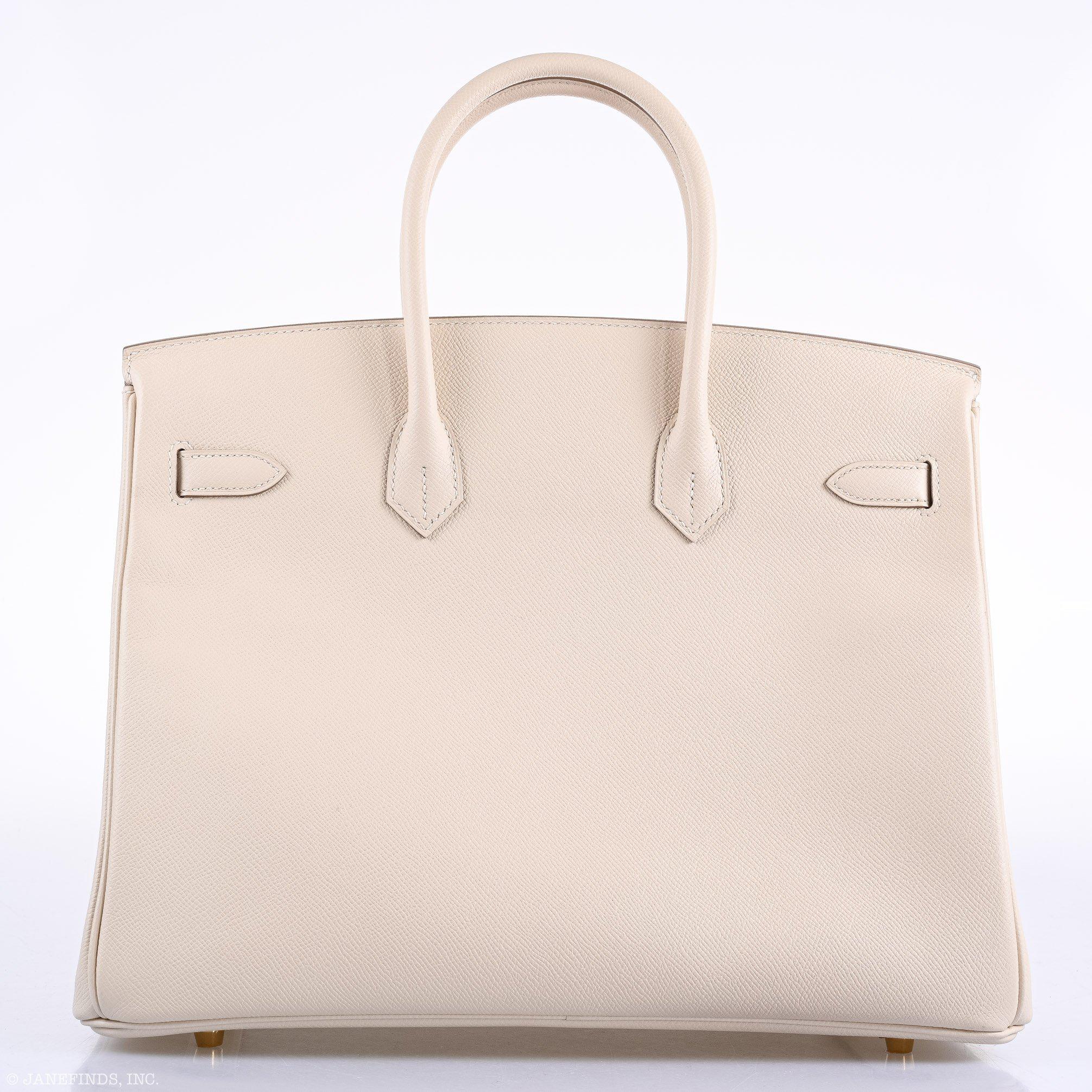 Hermès Birkin 35 Craie Epsom Gold Hardware - 2015, T