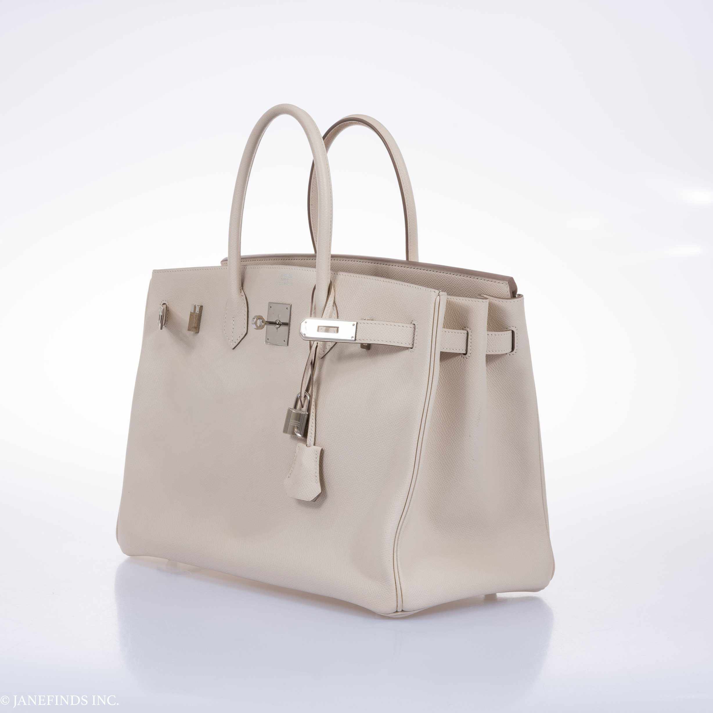 Hermès Birkin 35 Craie Epsom Palladium Hardware