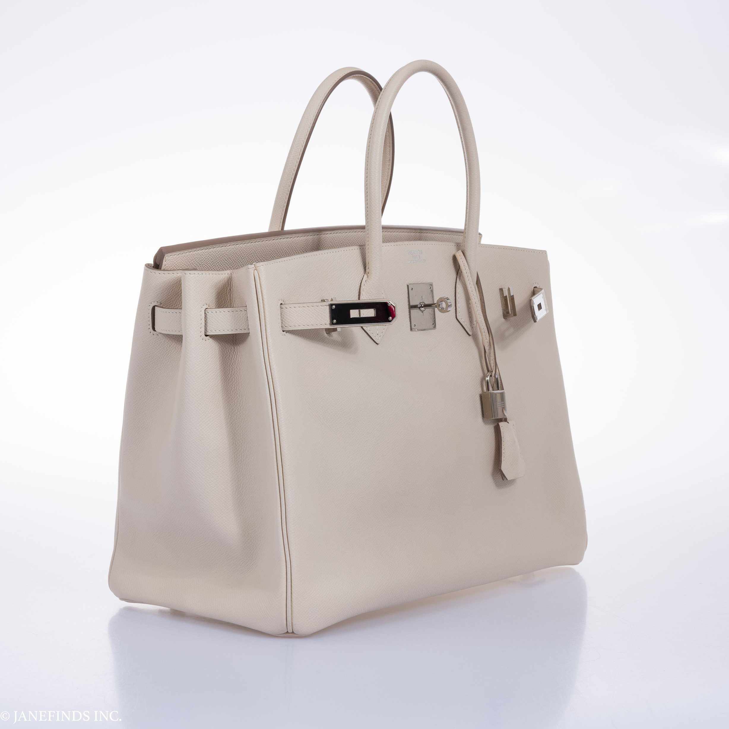 Hermès Birkin 35 Craie Epsom Palladium Hardware