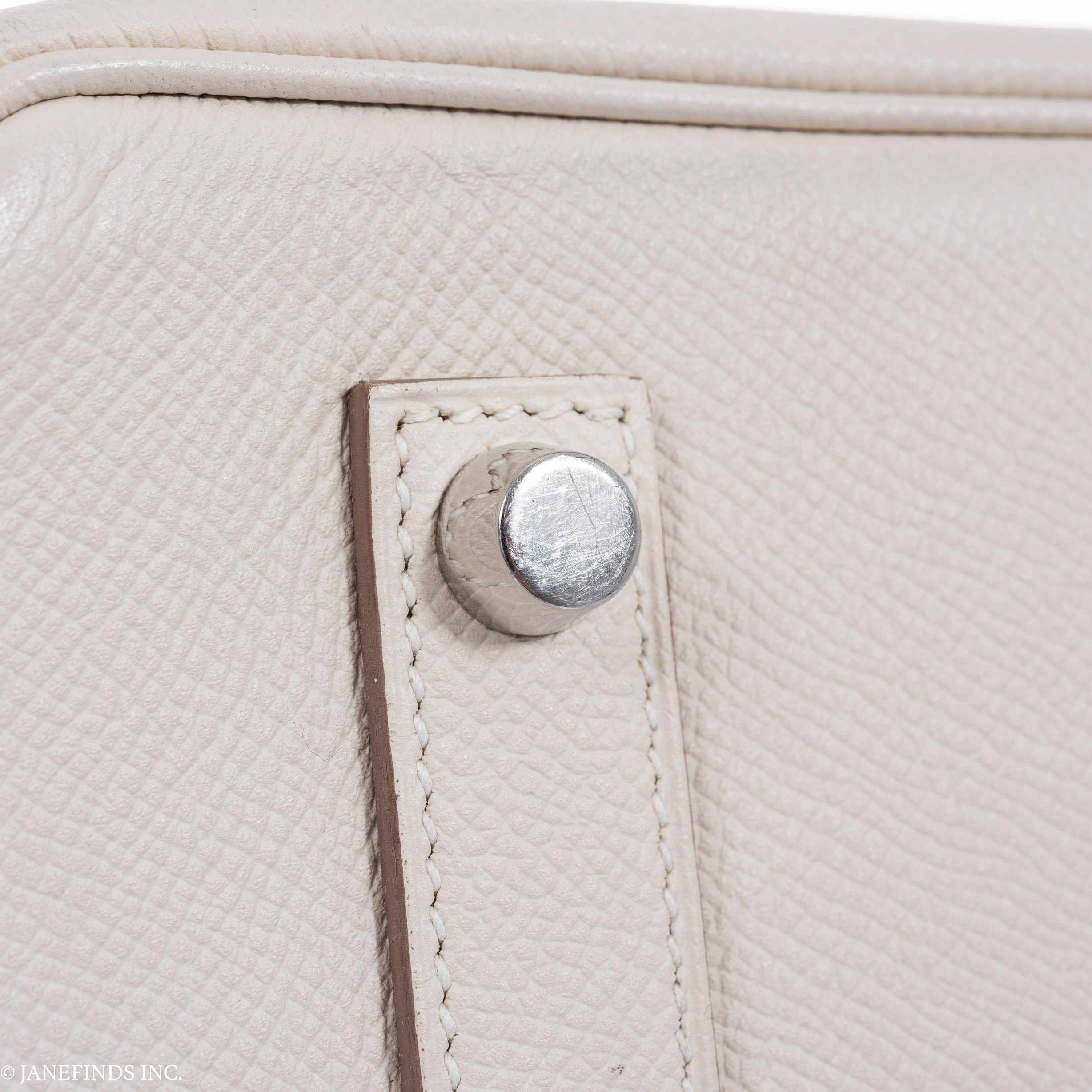 Hermès Birkin 35 Craie Epsom Palladium Hardware