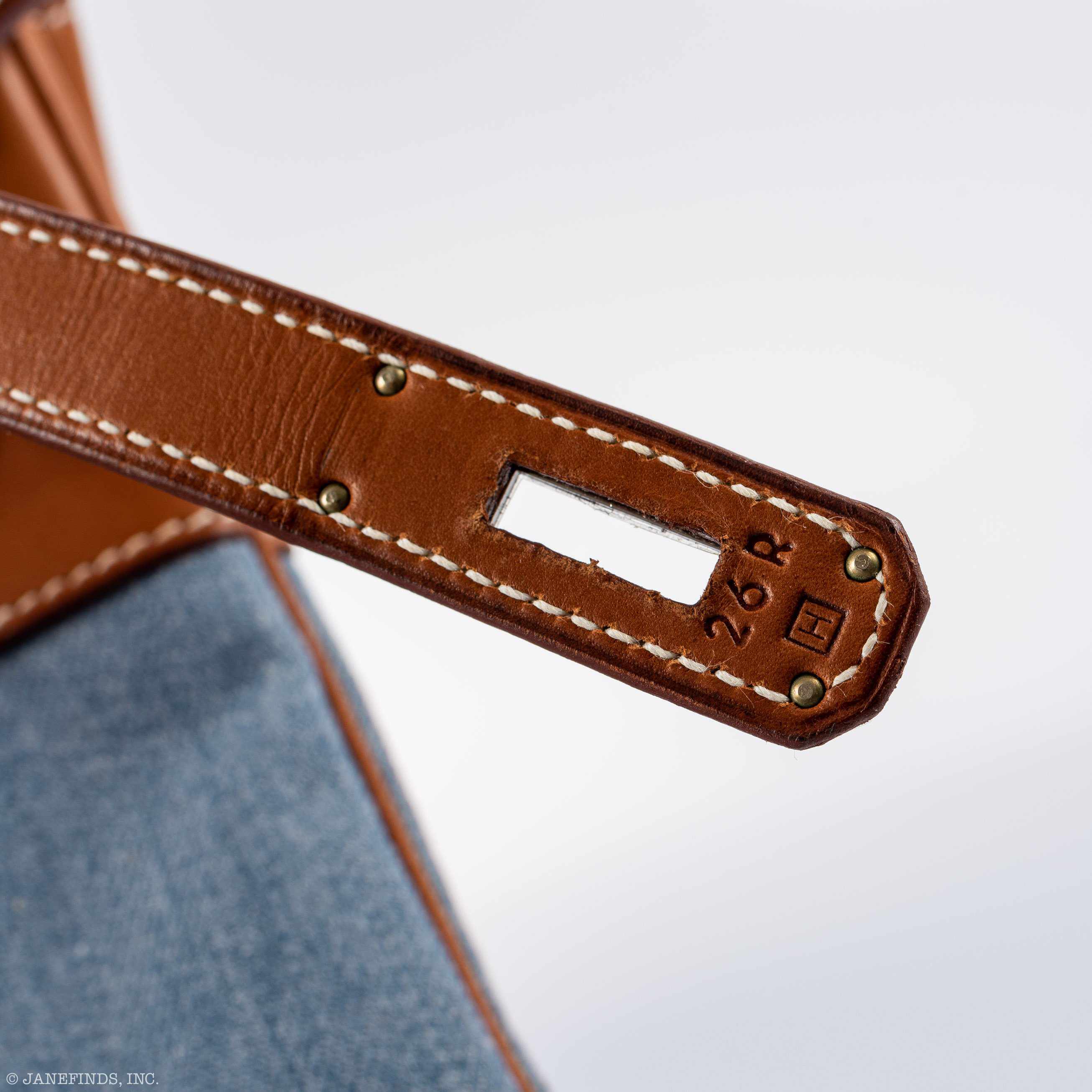 Hermès Birkin 35 Denim and Barenia Palladium Hardware