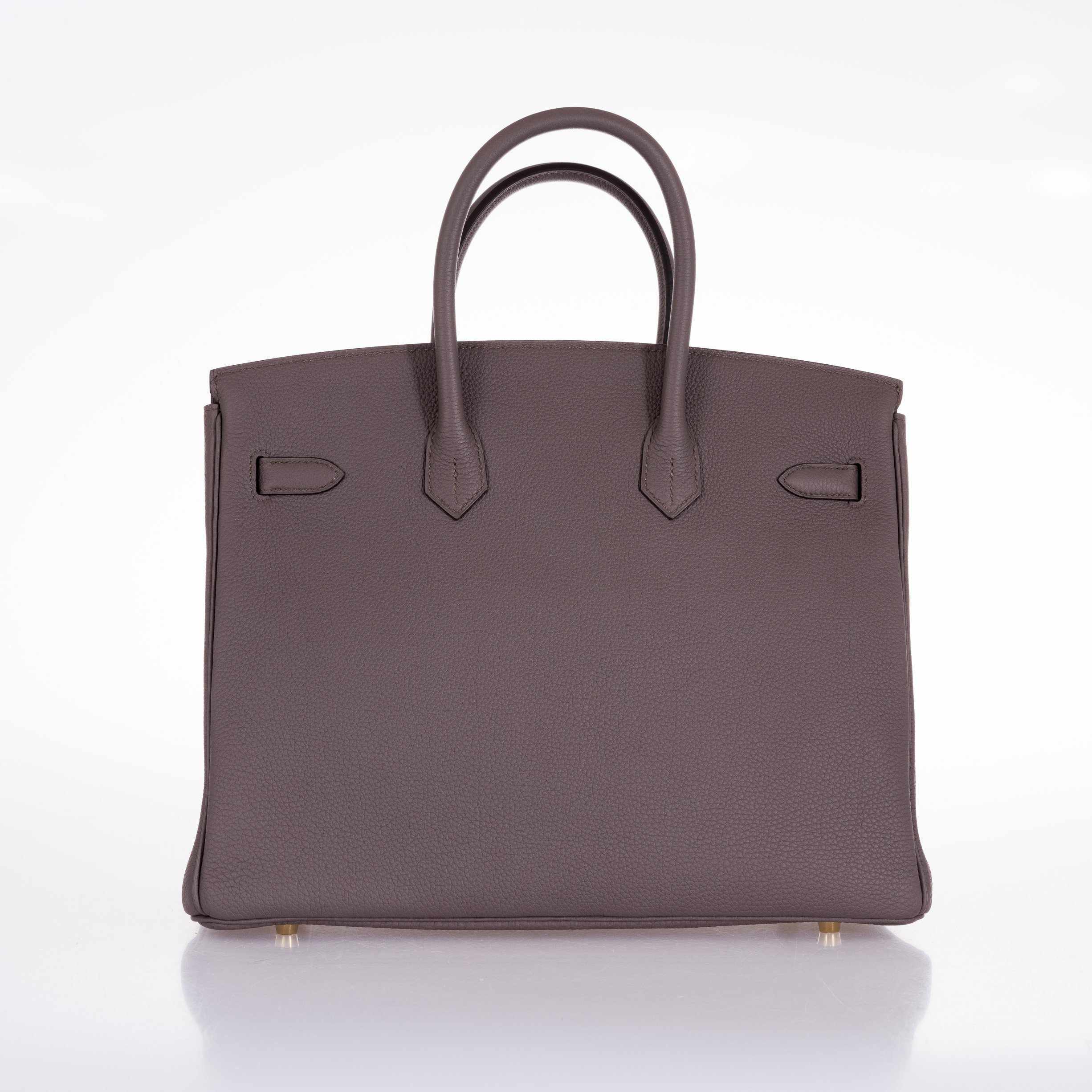 Hermès Birkin 35 Etain Tin Grey Togo Gold Hardware