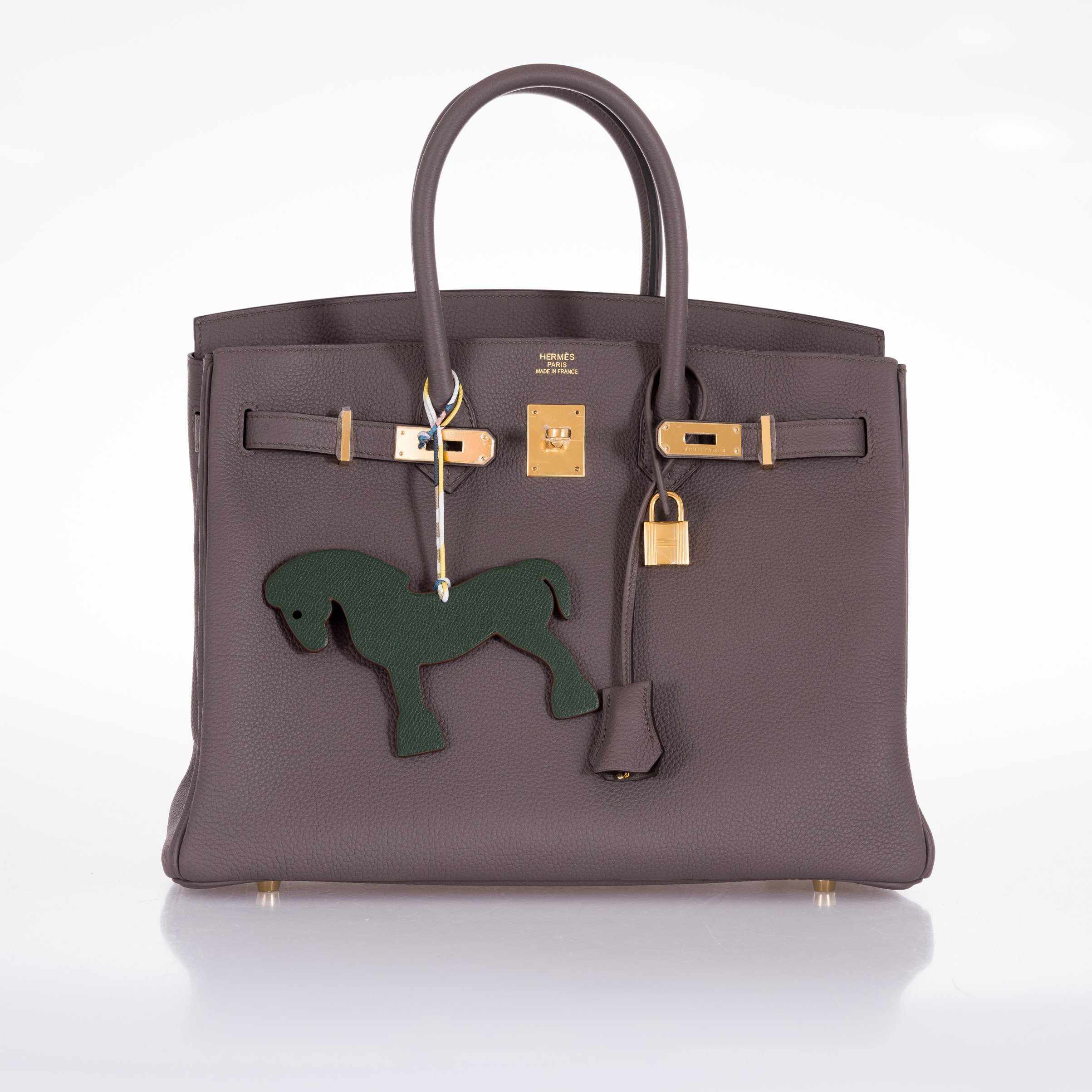 Hermès Birkin 35 Etain Tin Grey Togo Gold Hardware