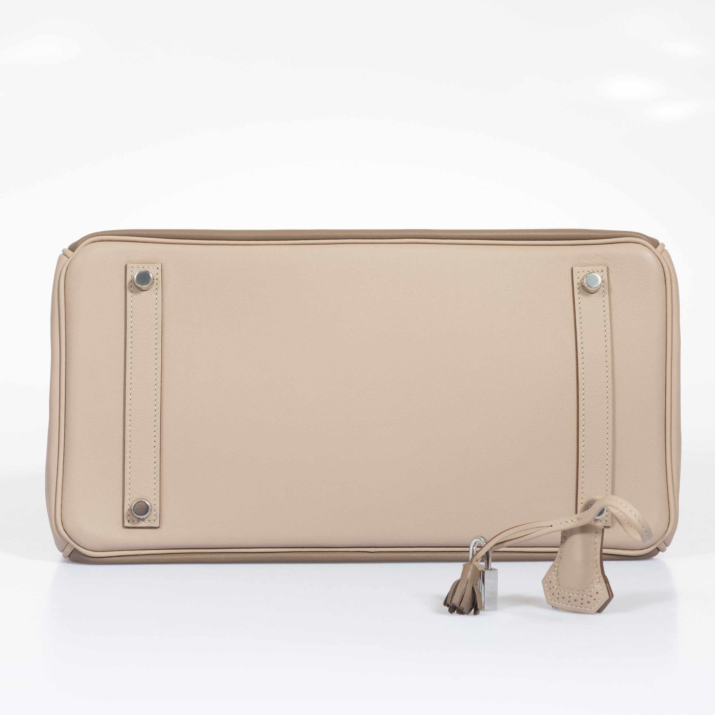 Hermès Birkin 35 Ghillies Argile Etoupe Swift Palladium Hardware