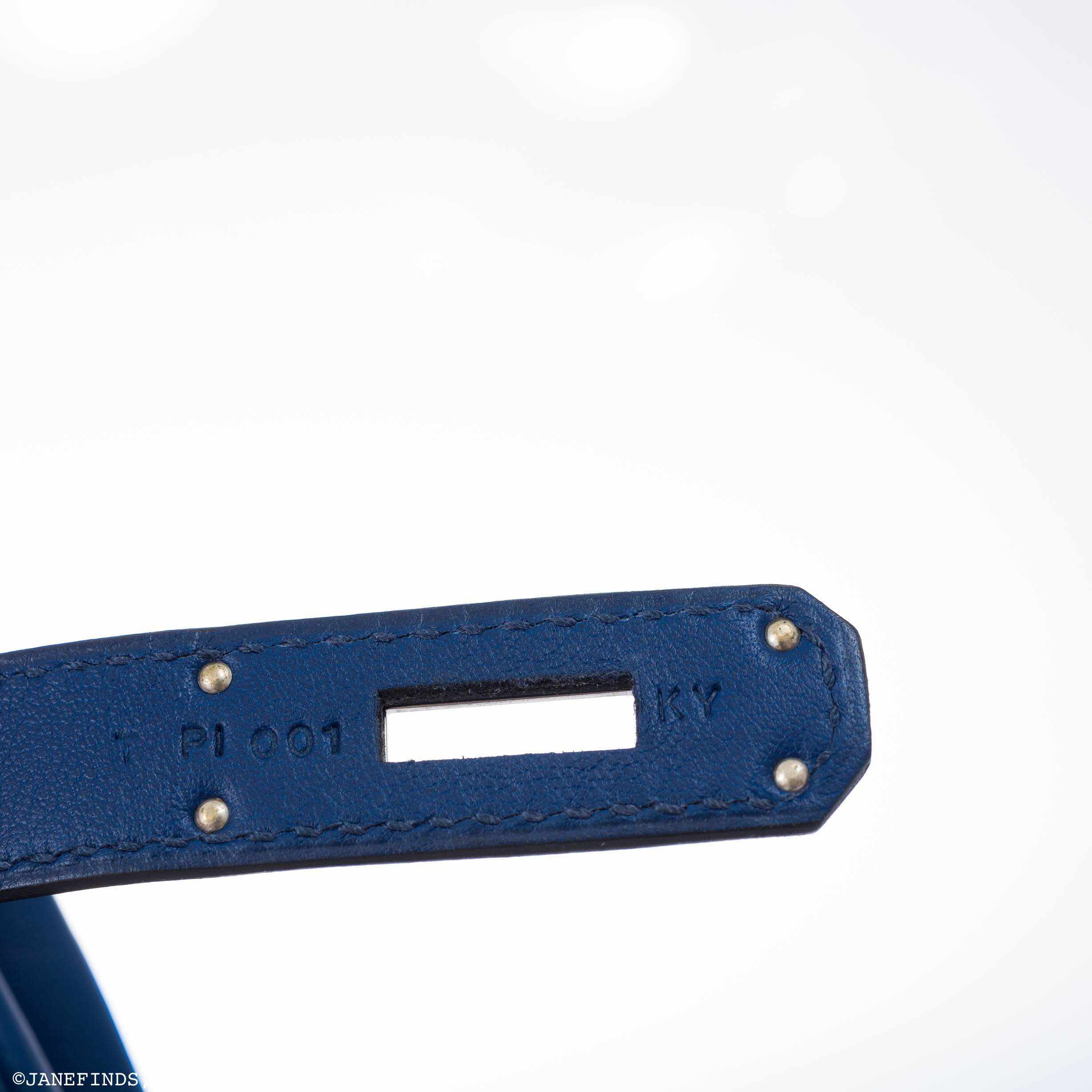 Hermès Birkin 35 Ghillies Bleu Saphir Swift And Toile Palladium Hardware