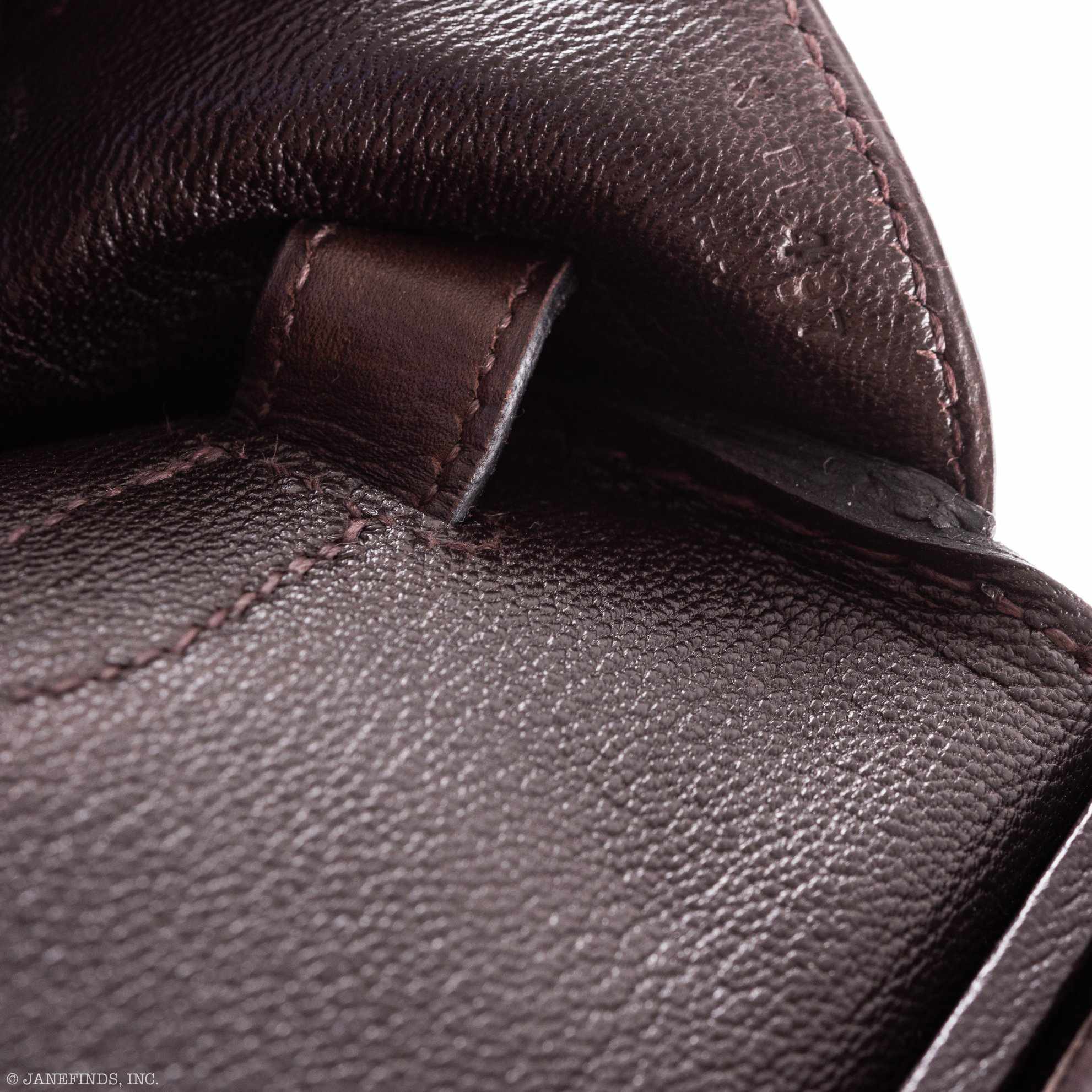 Hermès Birkin 35 Ghillies Matte Ébène Alligator Palladium Hardware