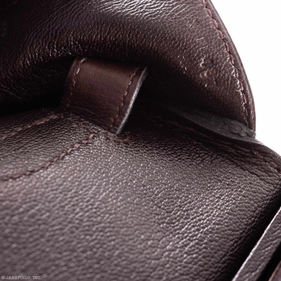 Hermès Birkin 35 Ghillies Matte Ébène Alligator Palladium Hardware