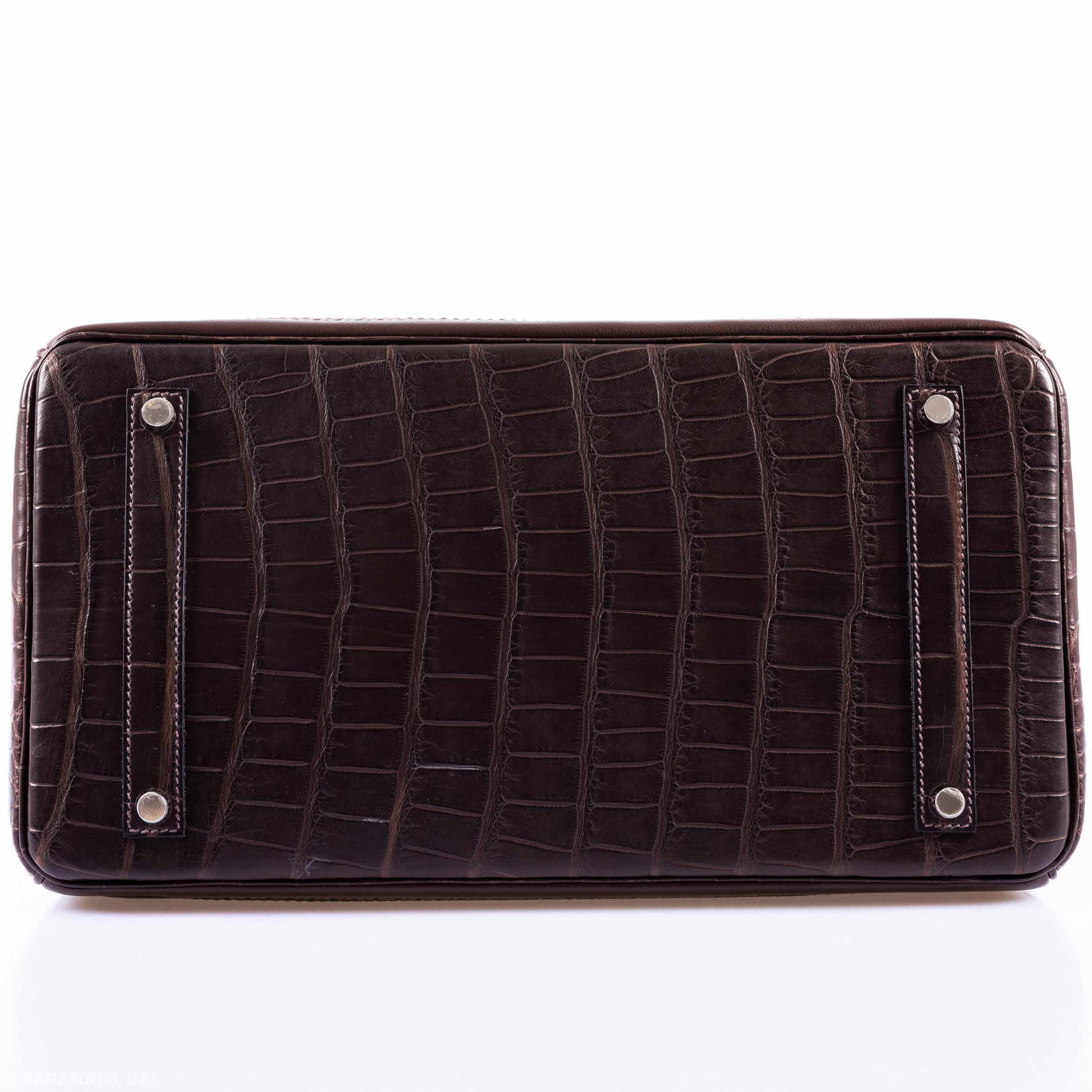 Hermès Birkin 35 Ghillies Matte Ébène Alligator Palladium Hardware