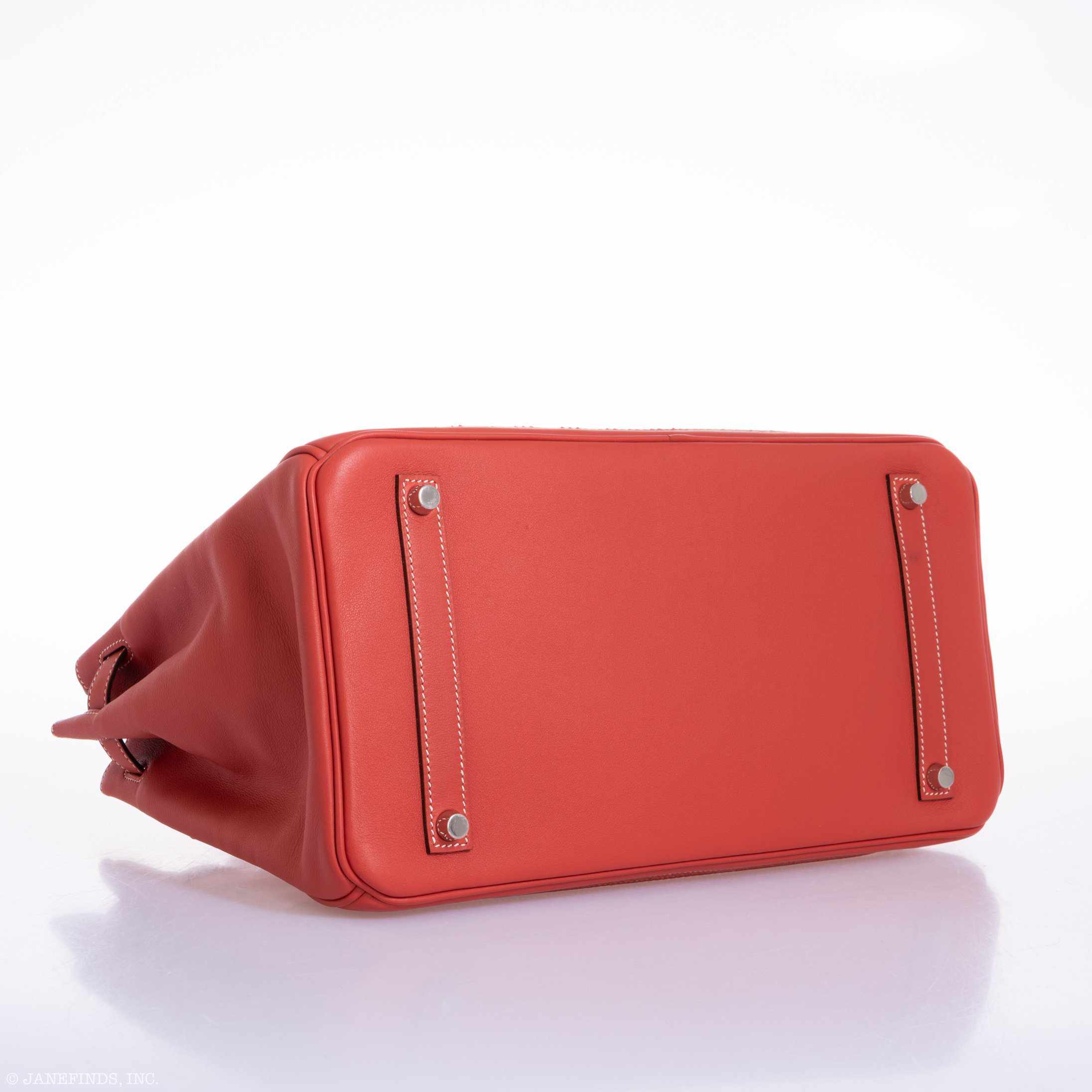 Hermès Birkin 35 Ghillies Sanguine Swift Toile "Cowgirl Camo" * JaneFinds Custom Shop