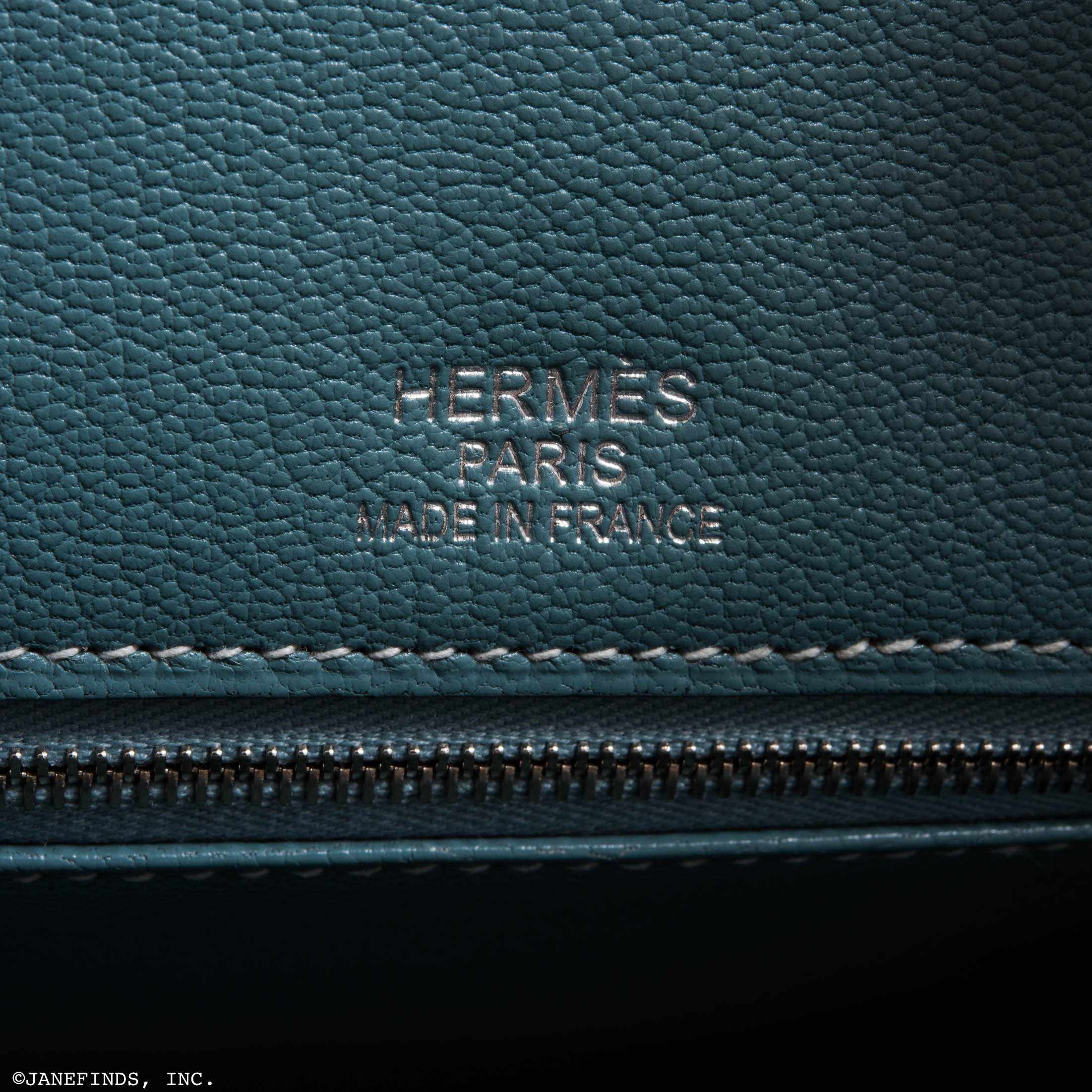 Hermès Birkin 35 Ghillies Turquoise, Ciel Evergrain, Veau Doblis Suede Palladium Hardware - Special Edition