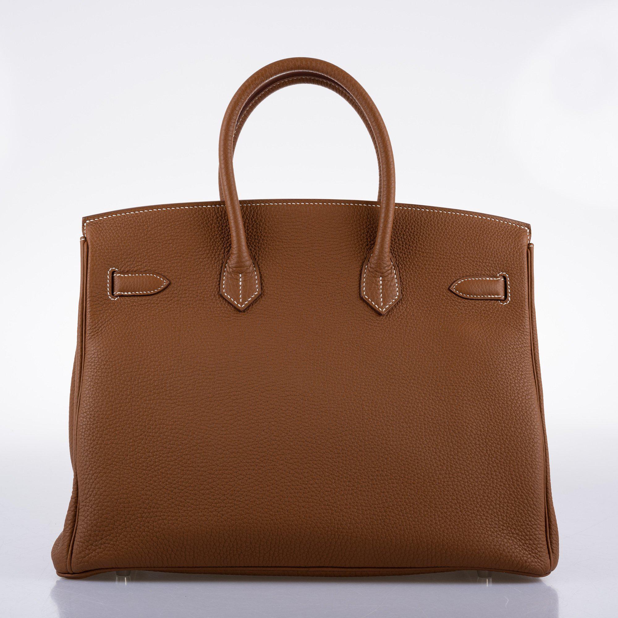 Hermès Birkin 35 Gold Togo with Palladium Hardware - 2014, R Square