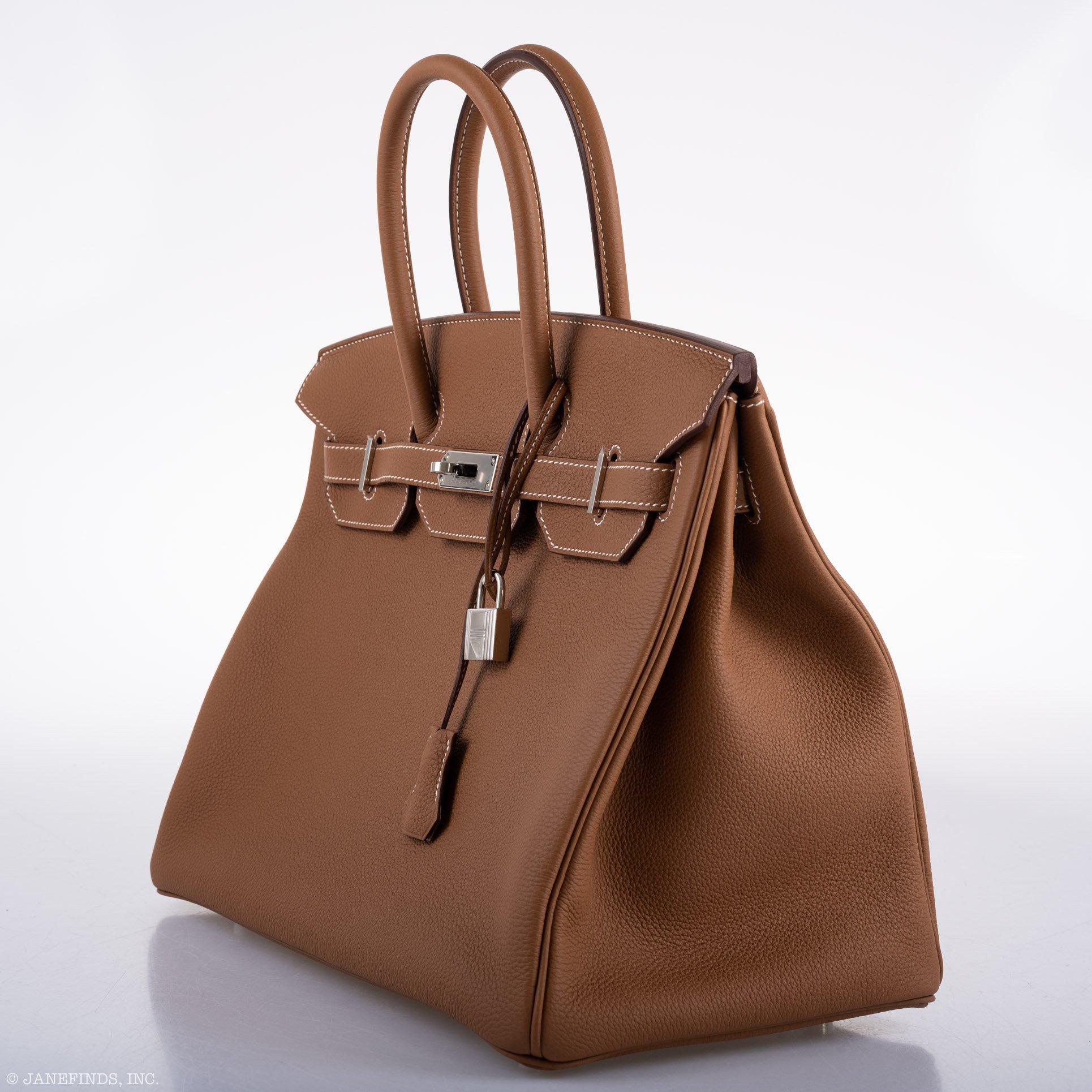 Hermès Birkin 35 Gold Togo with Palladium Hardware - 2020, Y