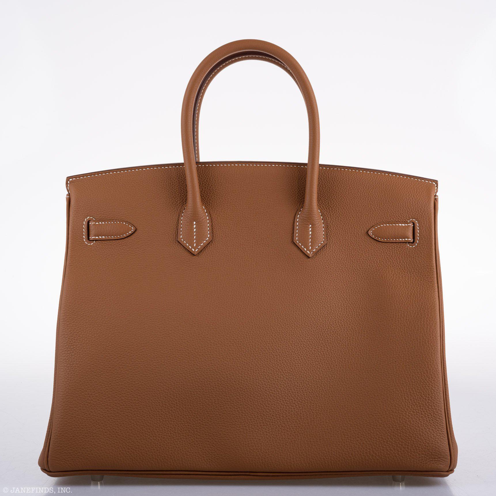 Hermès Birkin 35 Gold Togo with Palladium Hardware - 2020, Y