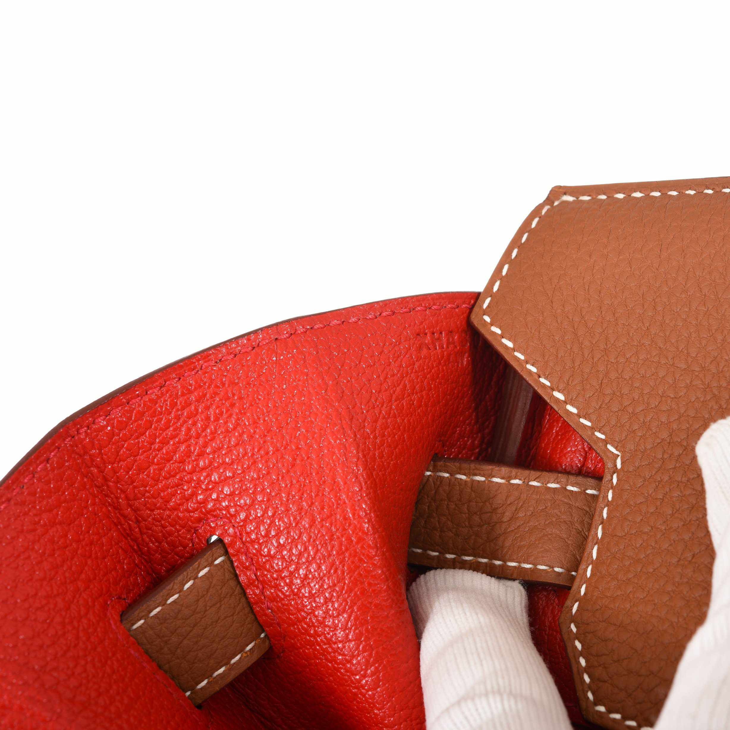 Hermès Birkin 35 Gold Verso Geranium Togo Gold Hardware