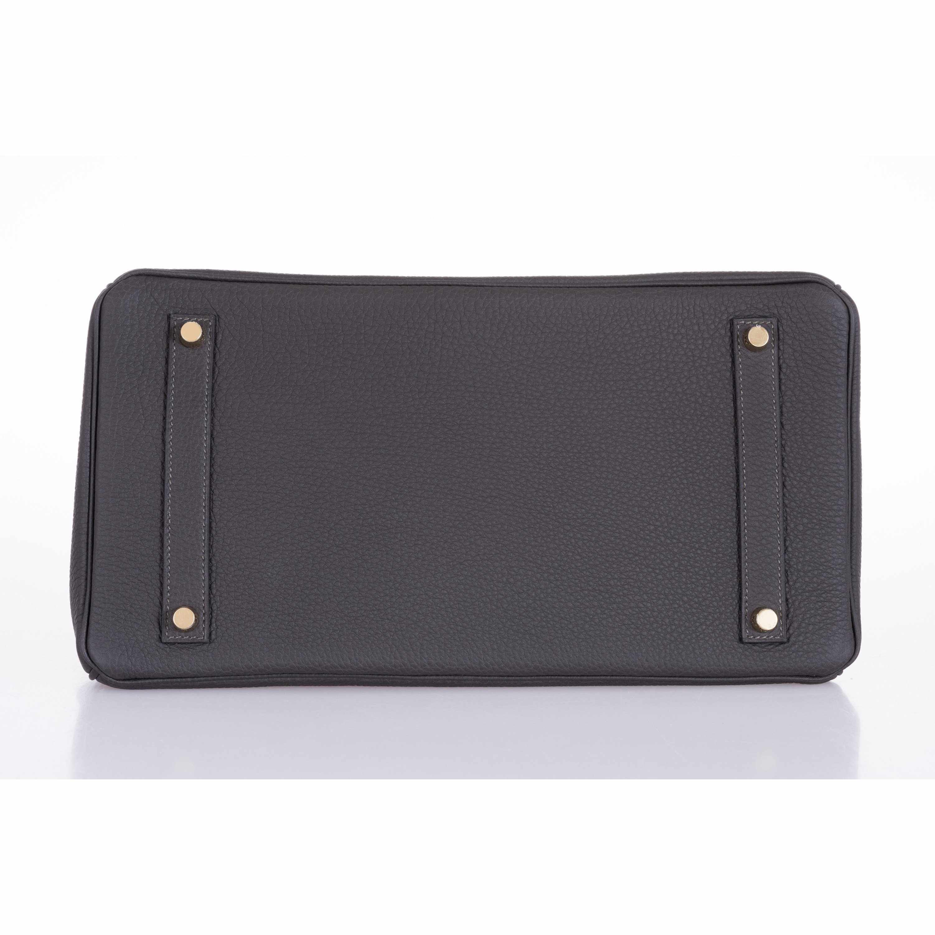 Hermès Birkin 35 Gray Graphite Togo Gold Hardware