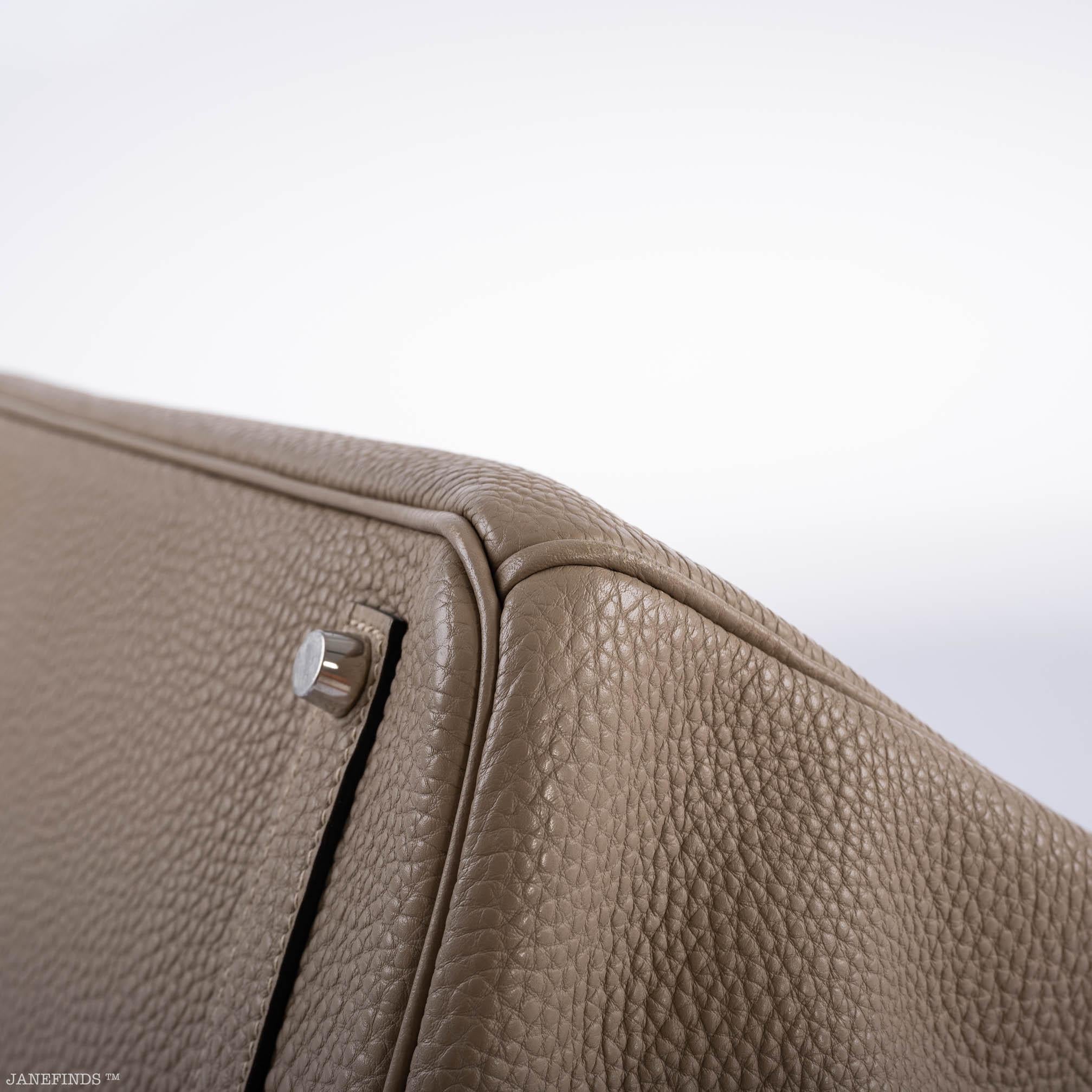 Hermès Birkin 35 Gris Tourterelle Togo with Palladium Hardware - 2009, M Square