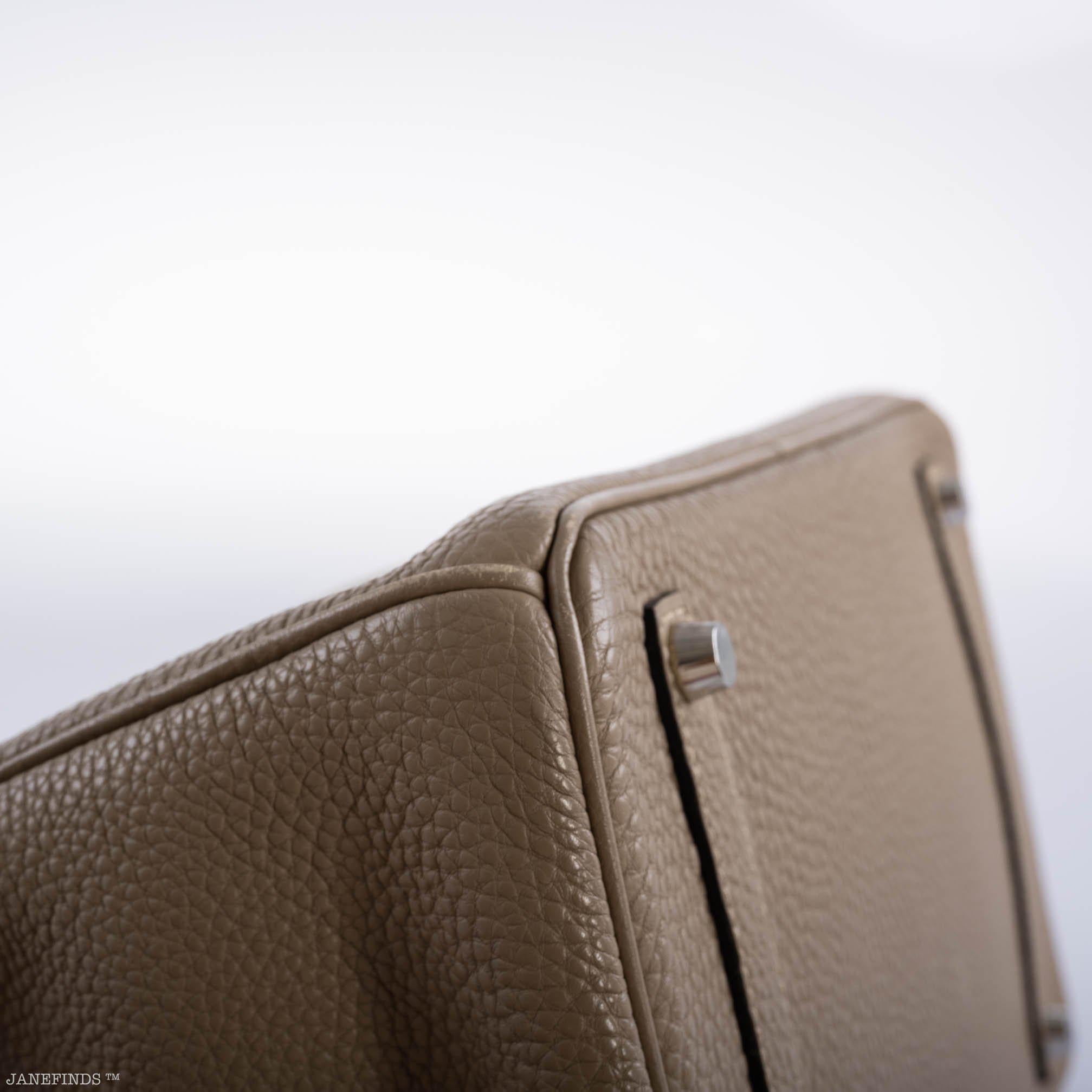 Hermès Birkin 35 Gris Tourterelle Togo with Palladium Hardware - 2009, M Square