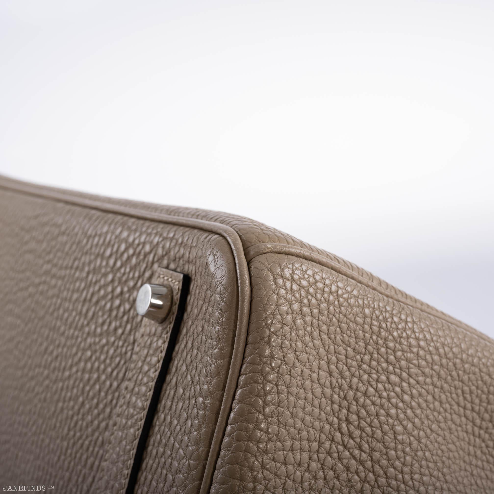 Hermès Birkin 35 Gris Tourterelle Togo with Palladium Hardware - 2009, M Square