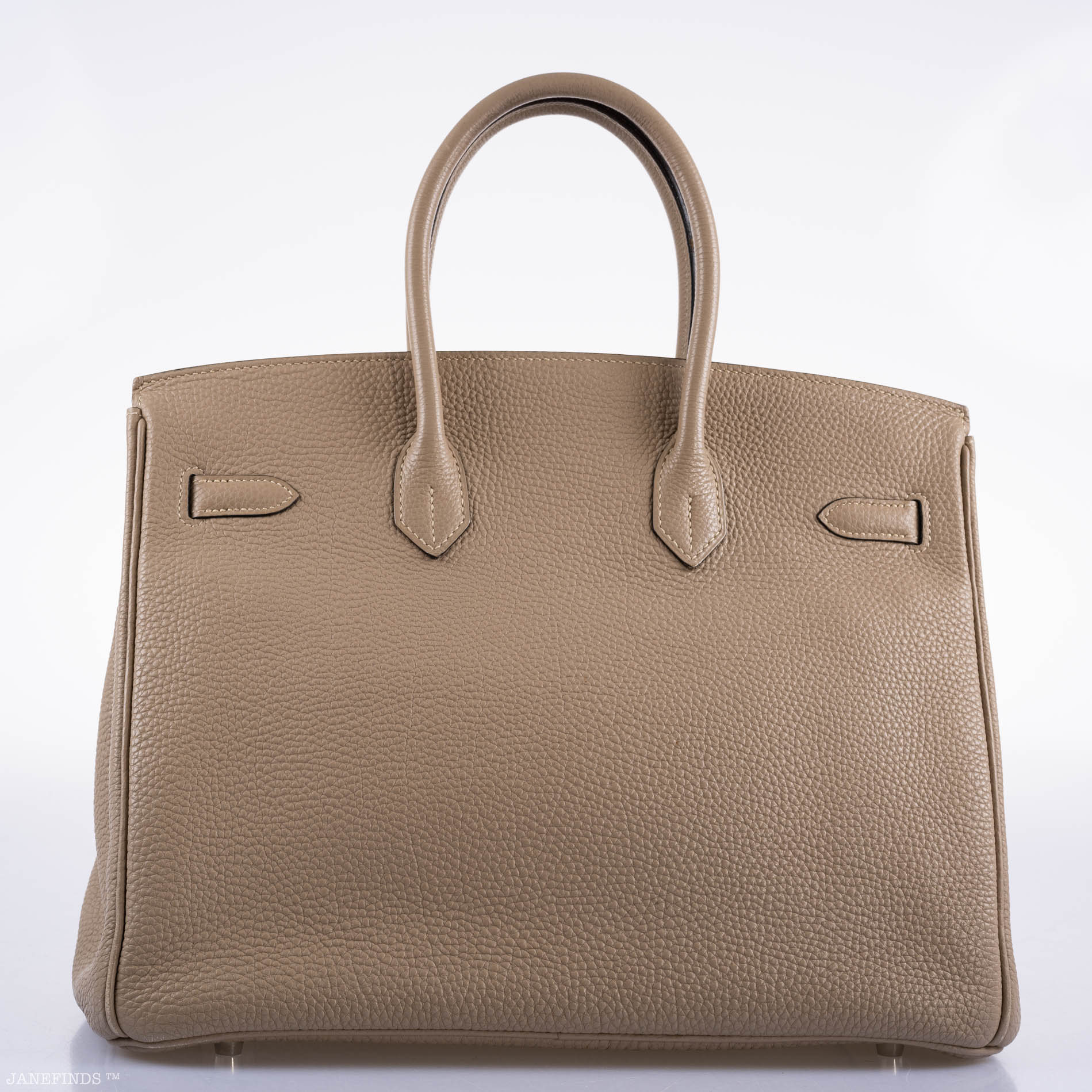 Hermès Birkin 35 Gris Tourterelle Togo with Palladium Hardware - 2009, M Square