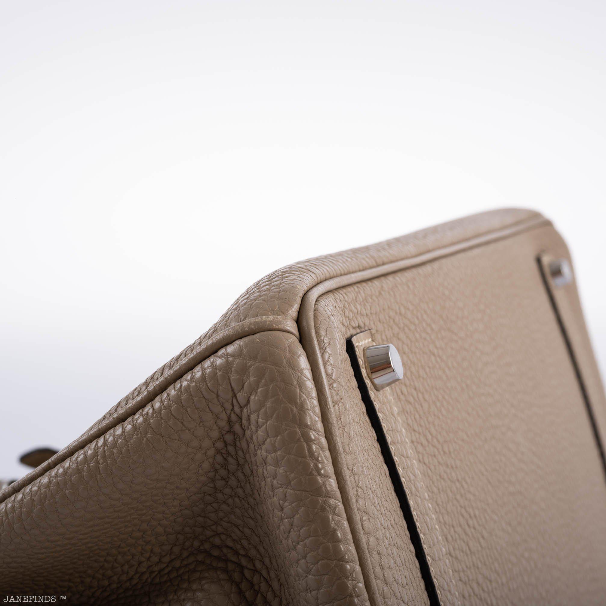 Hermès Birkin 35 Gris Tourterelle Togo with Palladium Hardware - 2009, M Square