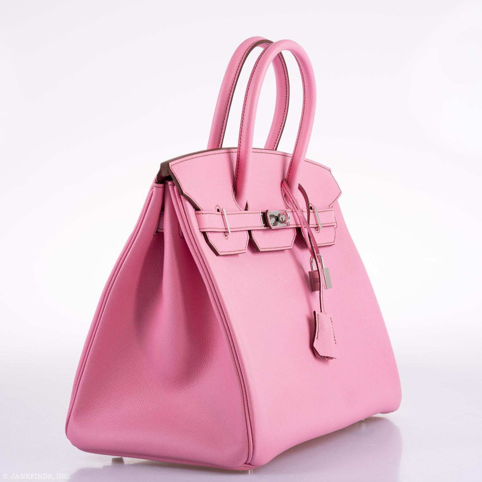 Hermès Birkin 35 HSS 5P Bubblegum Epsom with Palladium Hardware - 2012, P Square